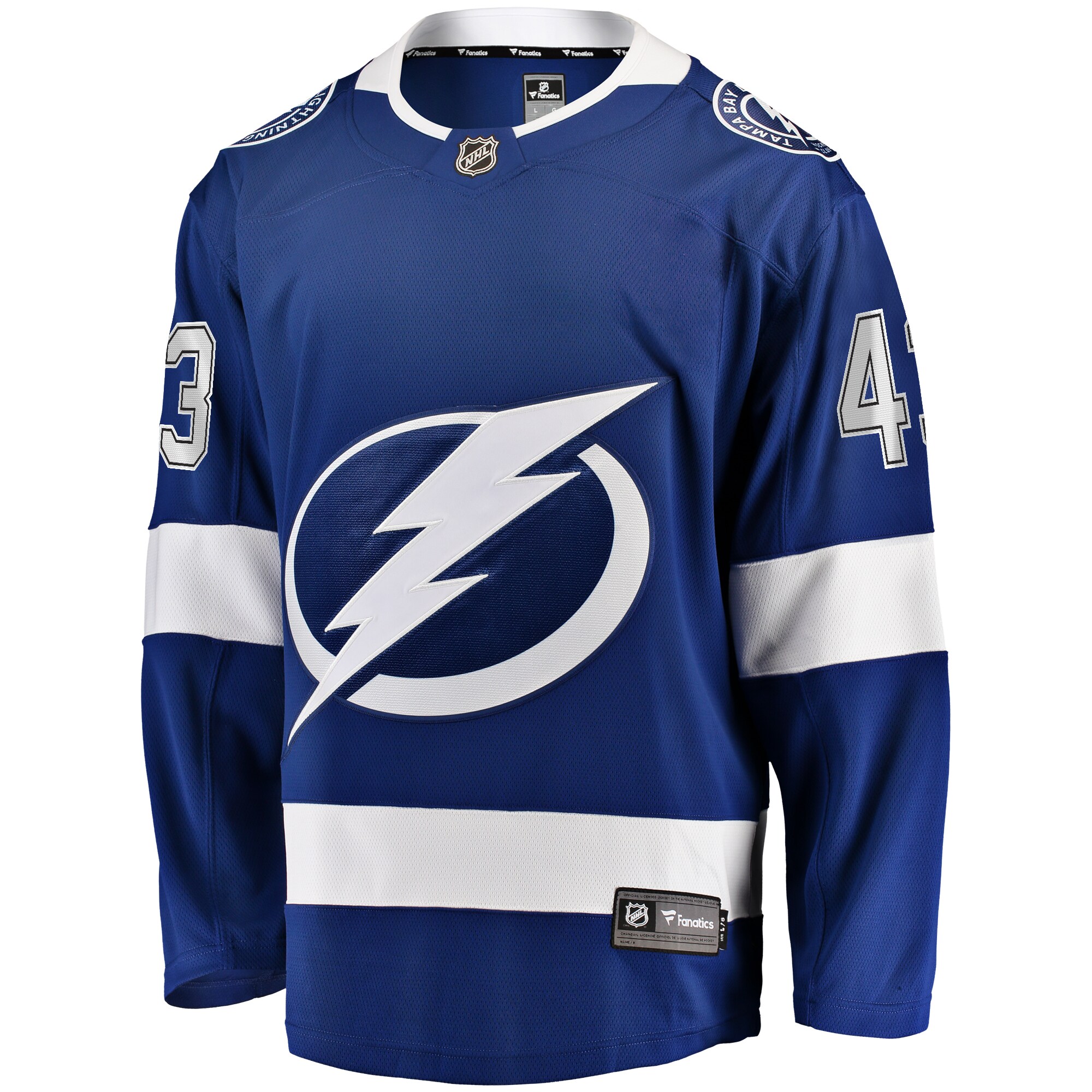 Tampa Bay Lightning Darren Raddysh Blue Home Premier Breakaway Player NHL Jersey Men's