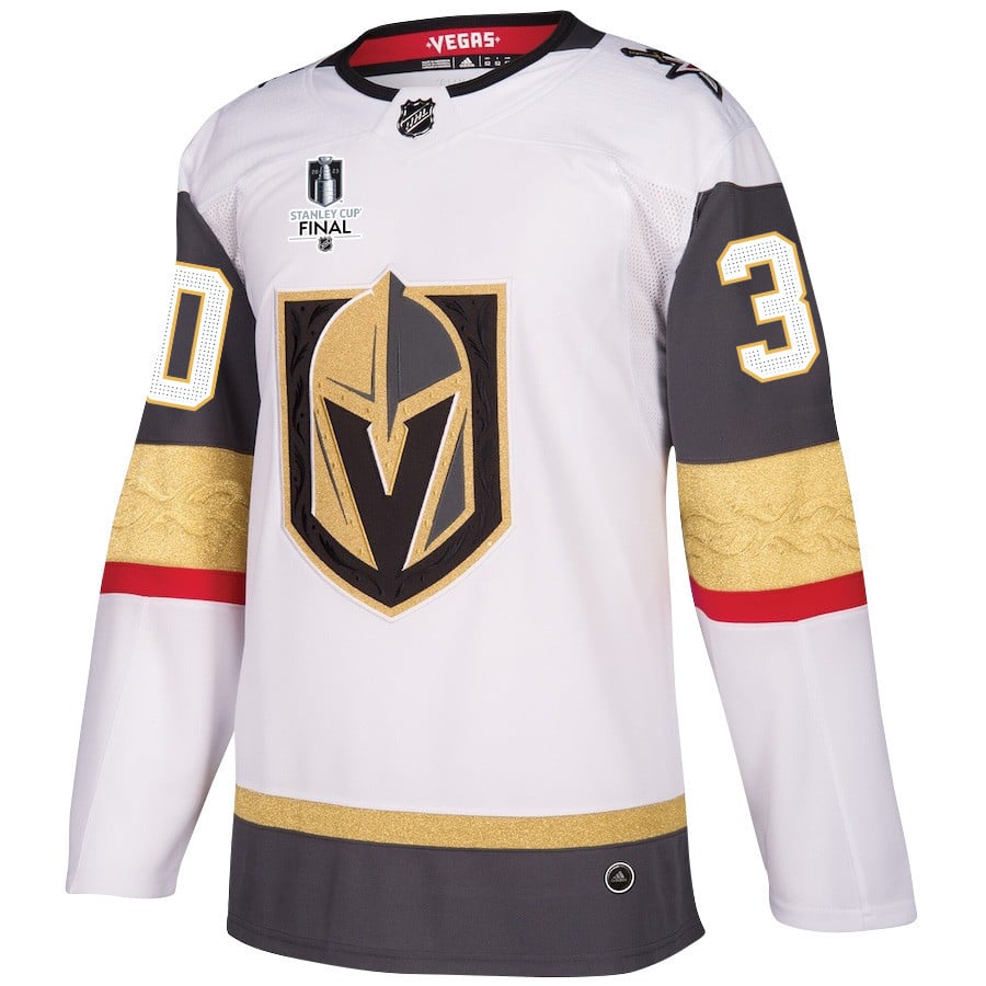 Jiri Patera 30 Vegas Golden Knights Stanley Cup 2023 Final Patch Away Breakaway White NHL Jersey Men's