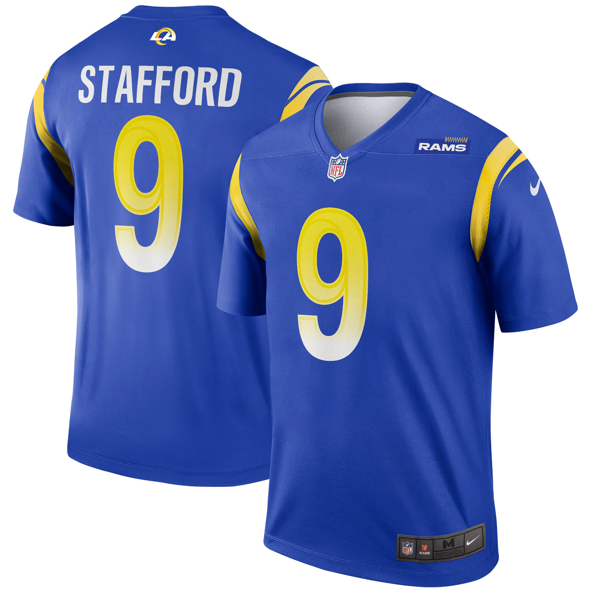 Los Angeles Rams Matthew Stafford Royal Team Legend Player Performance Top NFL Jersey Men's