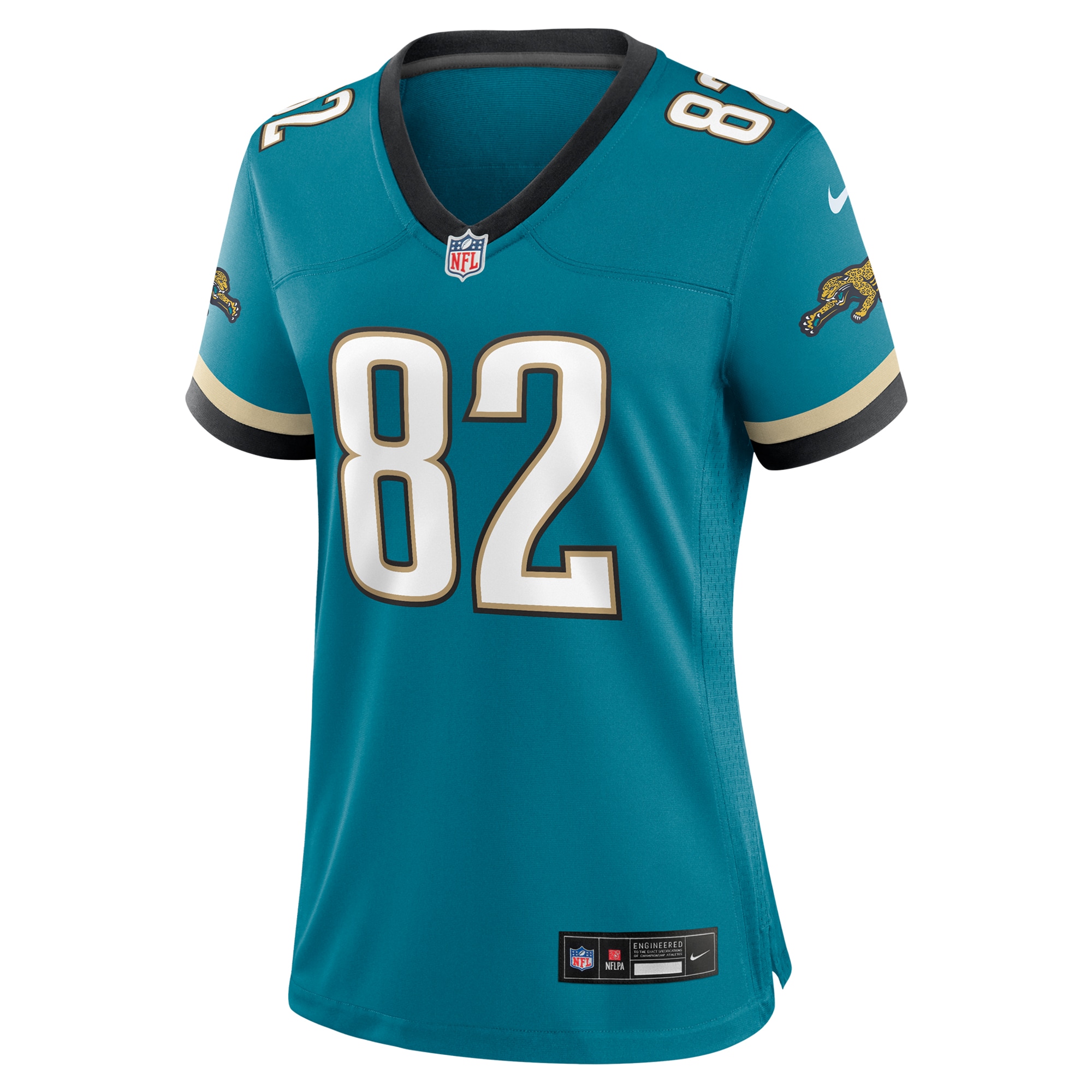 Jacksonville Jaguars Jimmy Smith Teal Prowler Throwback Retired Player Game NFL Jersey Women's