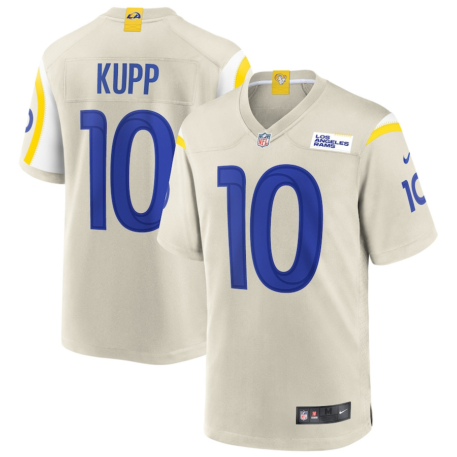 Cooper Kupp 10 Los Angeles Rams Game Bone NFL Jersey Men's