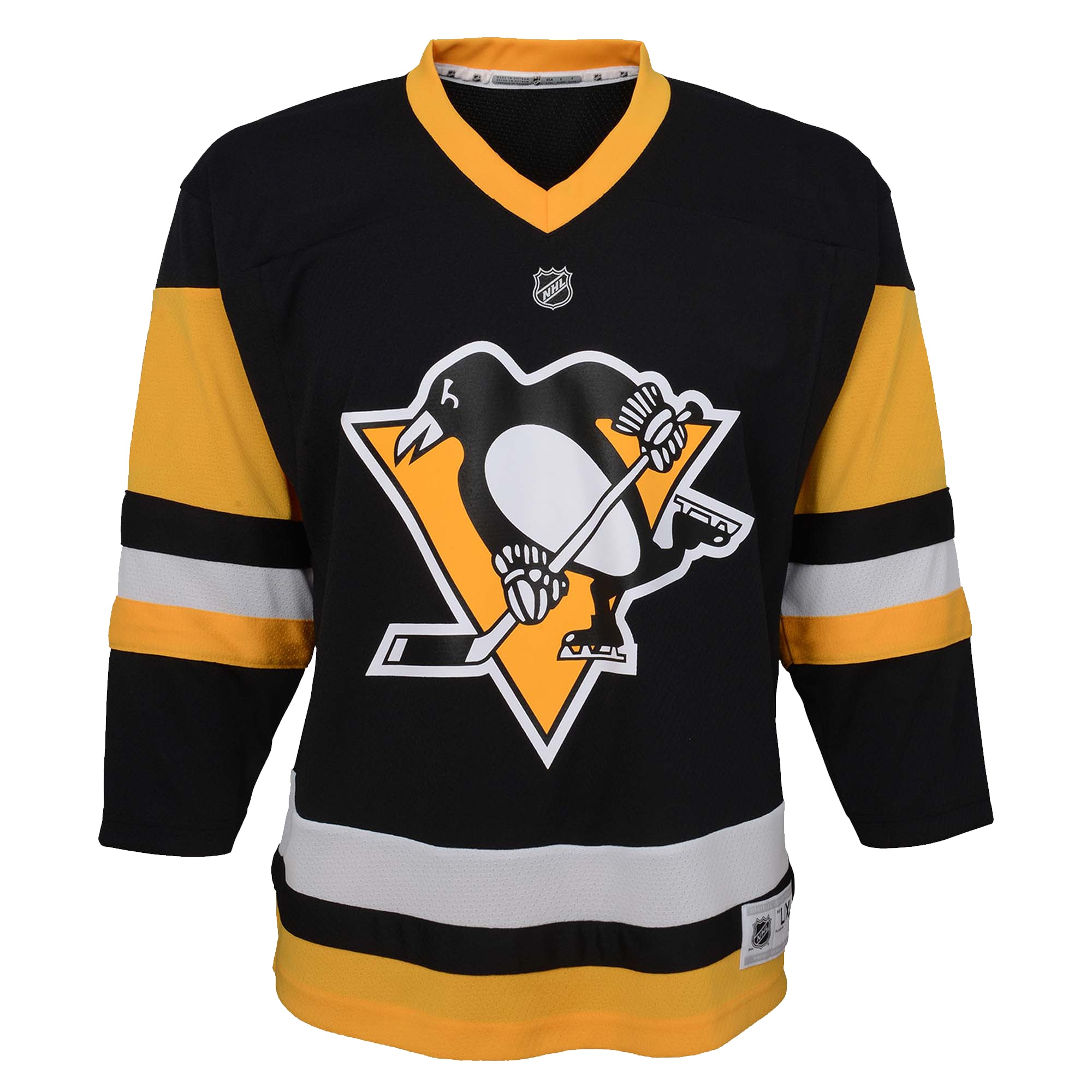 Pittsburgh Penguins Black Home Custom NHL Jersey Youth