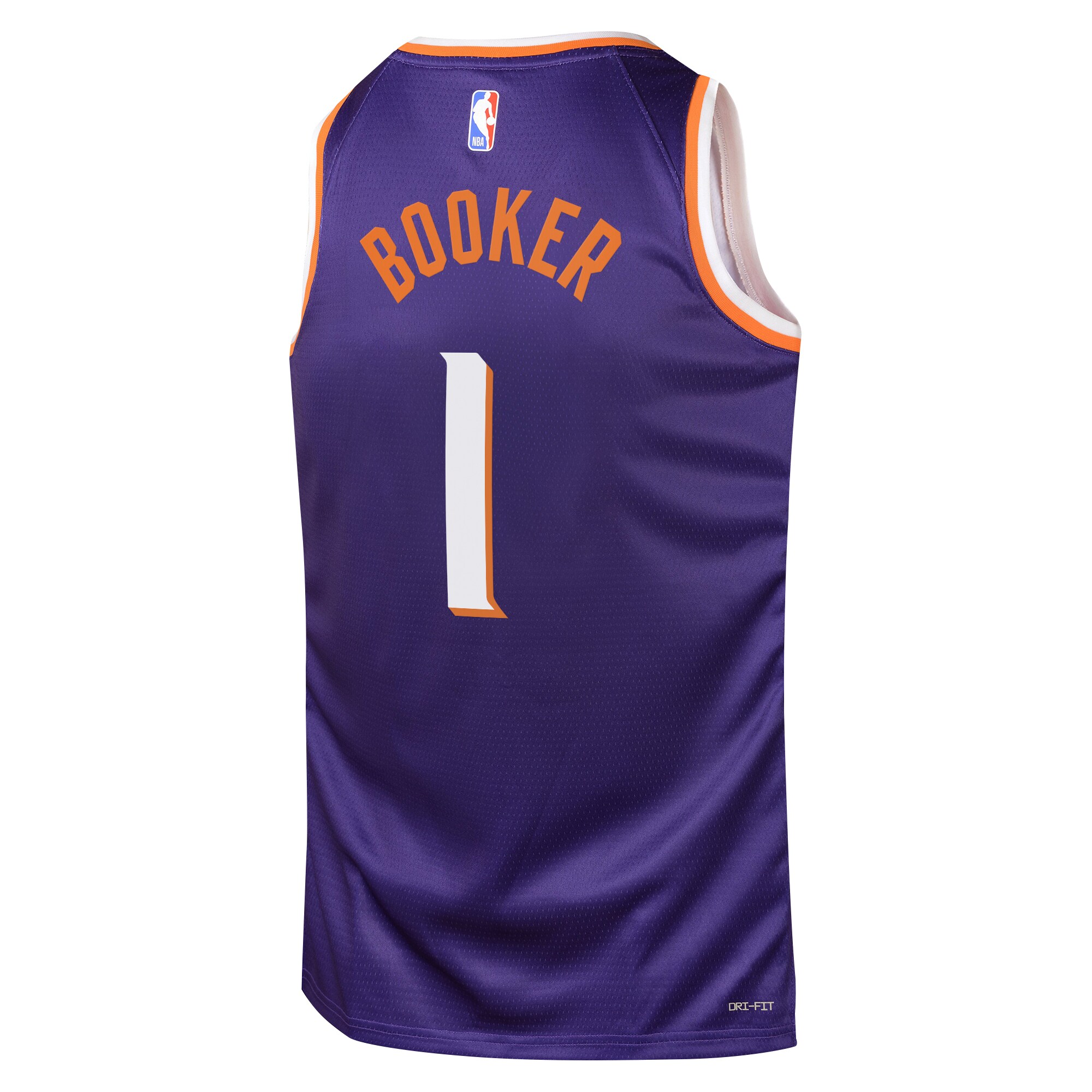 Camiseta Icon Edition Swingman de los Phoenix Suns Purpura Devin Booker Adolescentes NBA Jersey Men's
