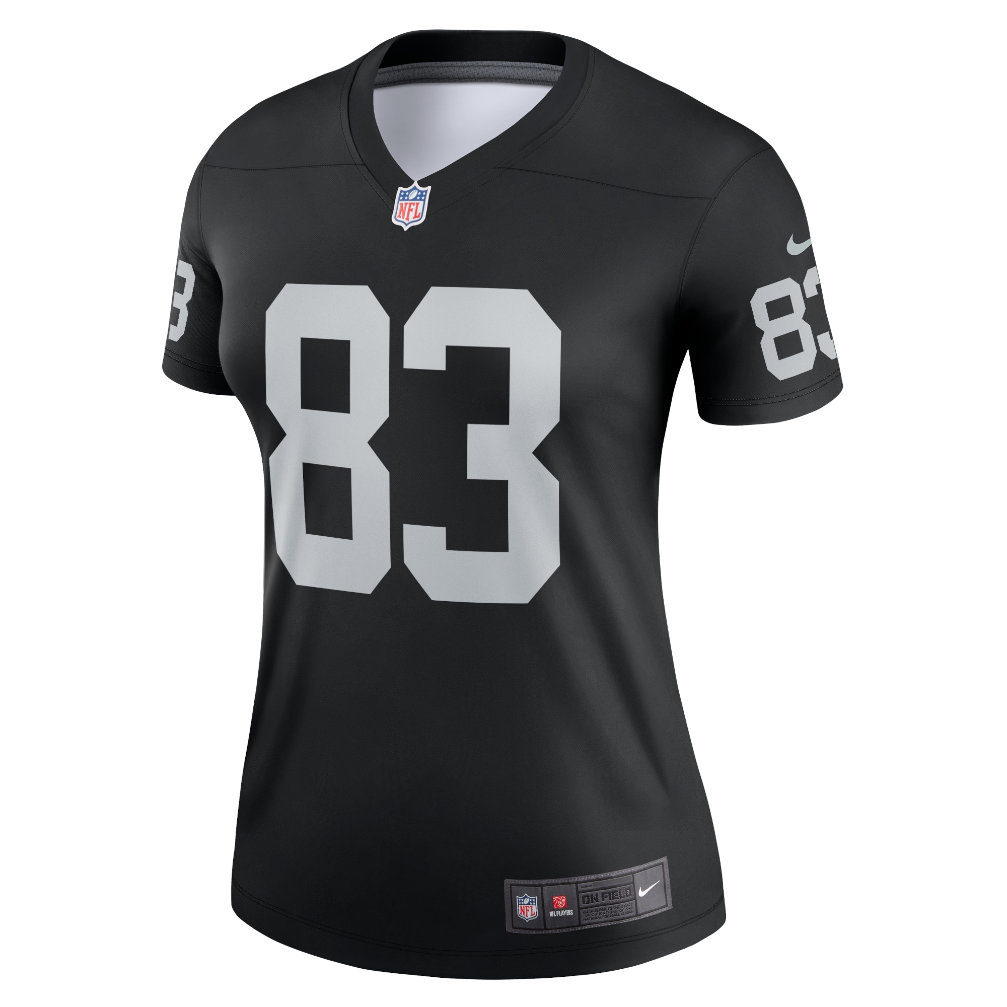 Las Vegas Raiders Darren Waller Black Team Legend Player Performance Top NFL Jersey Women's