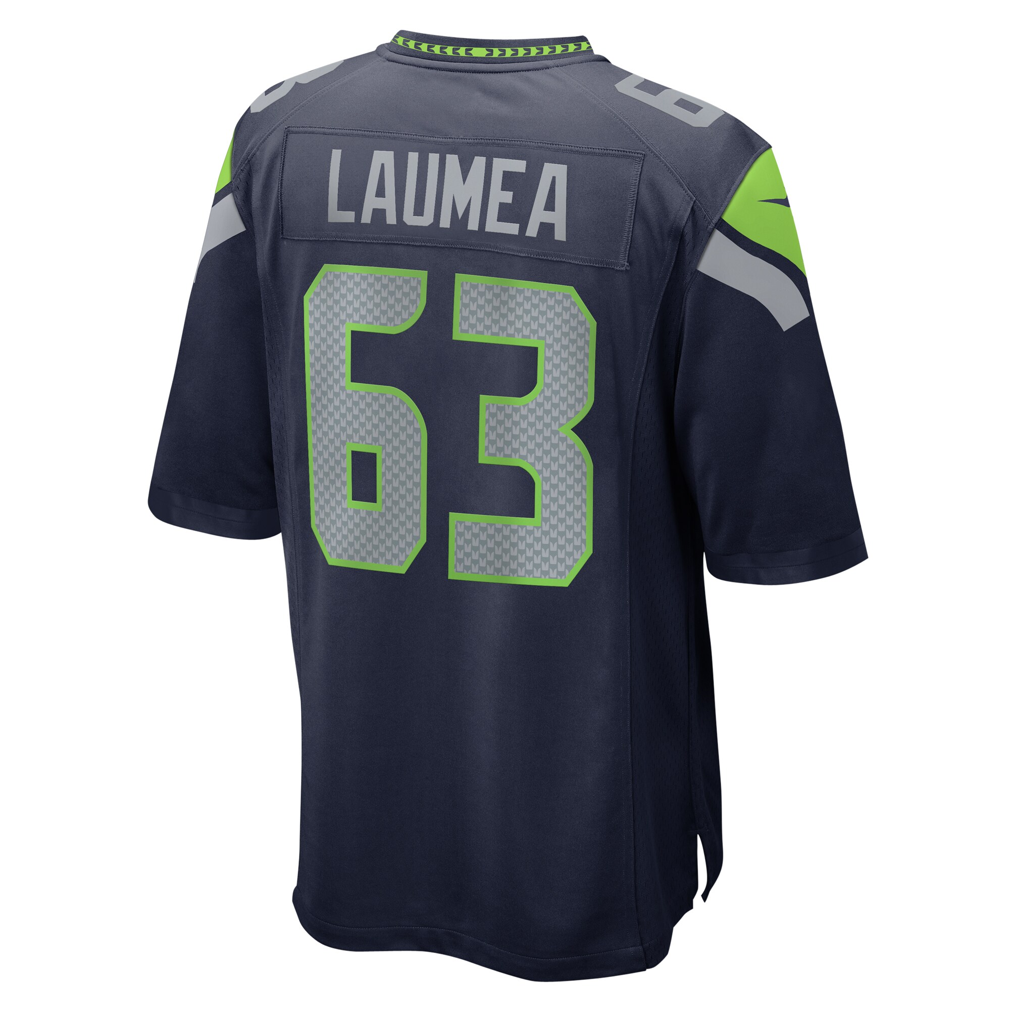 Seattle Seahawks Sataoa Laumea College Navy Game NFL Jersey Men's