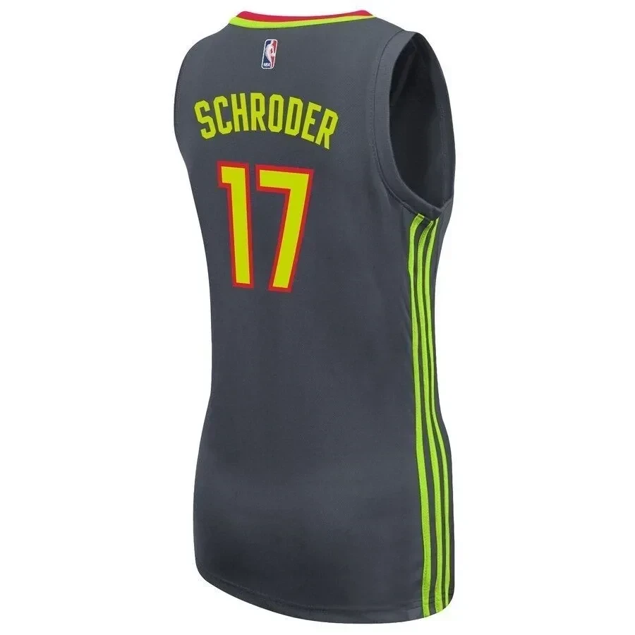 Dennis Schroder Atlanta Hawks Road Charcoal NBA Jersey Women's