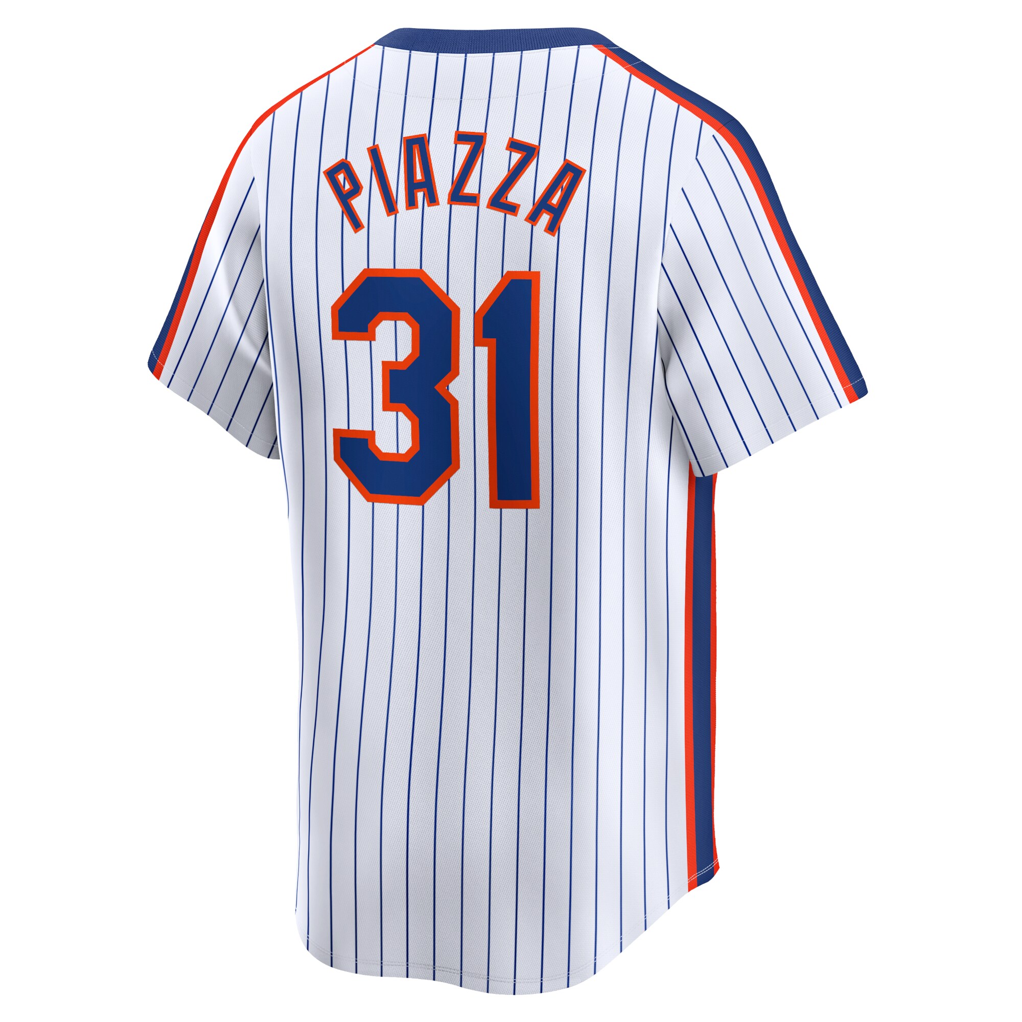 New York Mets Mike Piazza White Throwback Cooperstown Limited MLB Jersey Men's