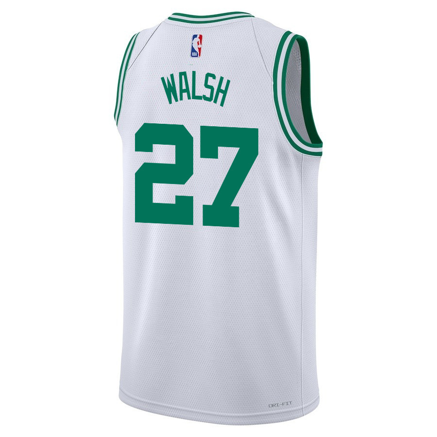 Jordan Walsh 27 Boston Celtics 2024 FINALS CHAMPIONS Swingman Association Editio White NBA Jersey Men's