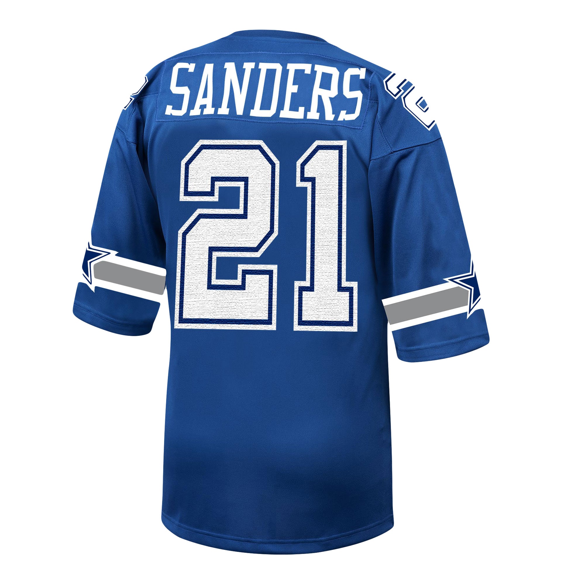 Dallas Cowboys 1996 Deion Sanders Mitchell Ness Royal Throwback Retired Player NFL Jersey Men's