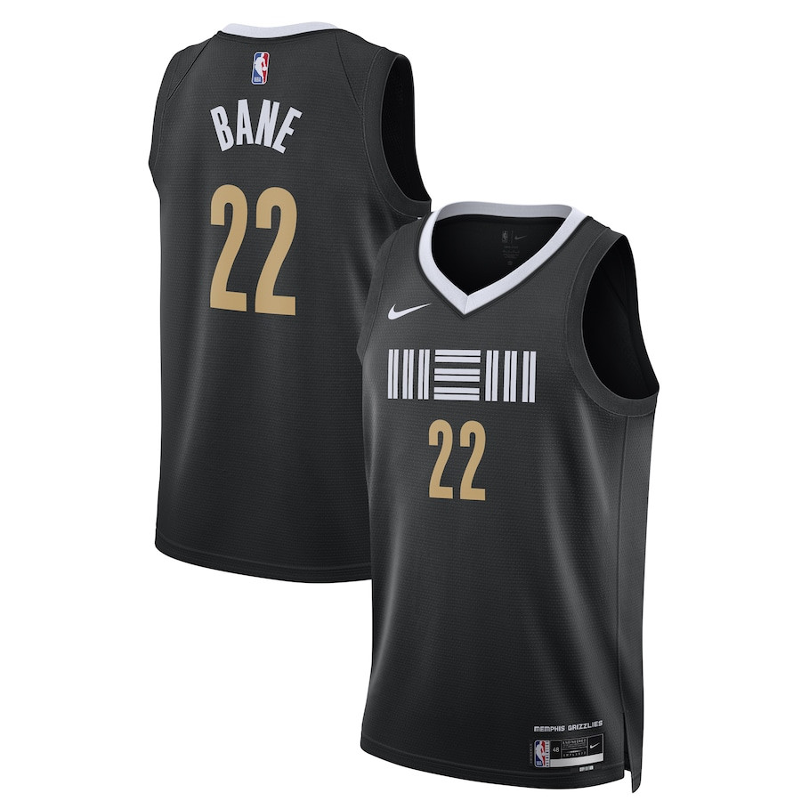 Desmond Bane 22 Memphis Grizzlies 2023/24 Swingman City Editio Unisex Black NBA Jersey Unisex