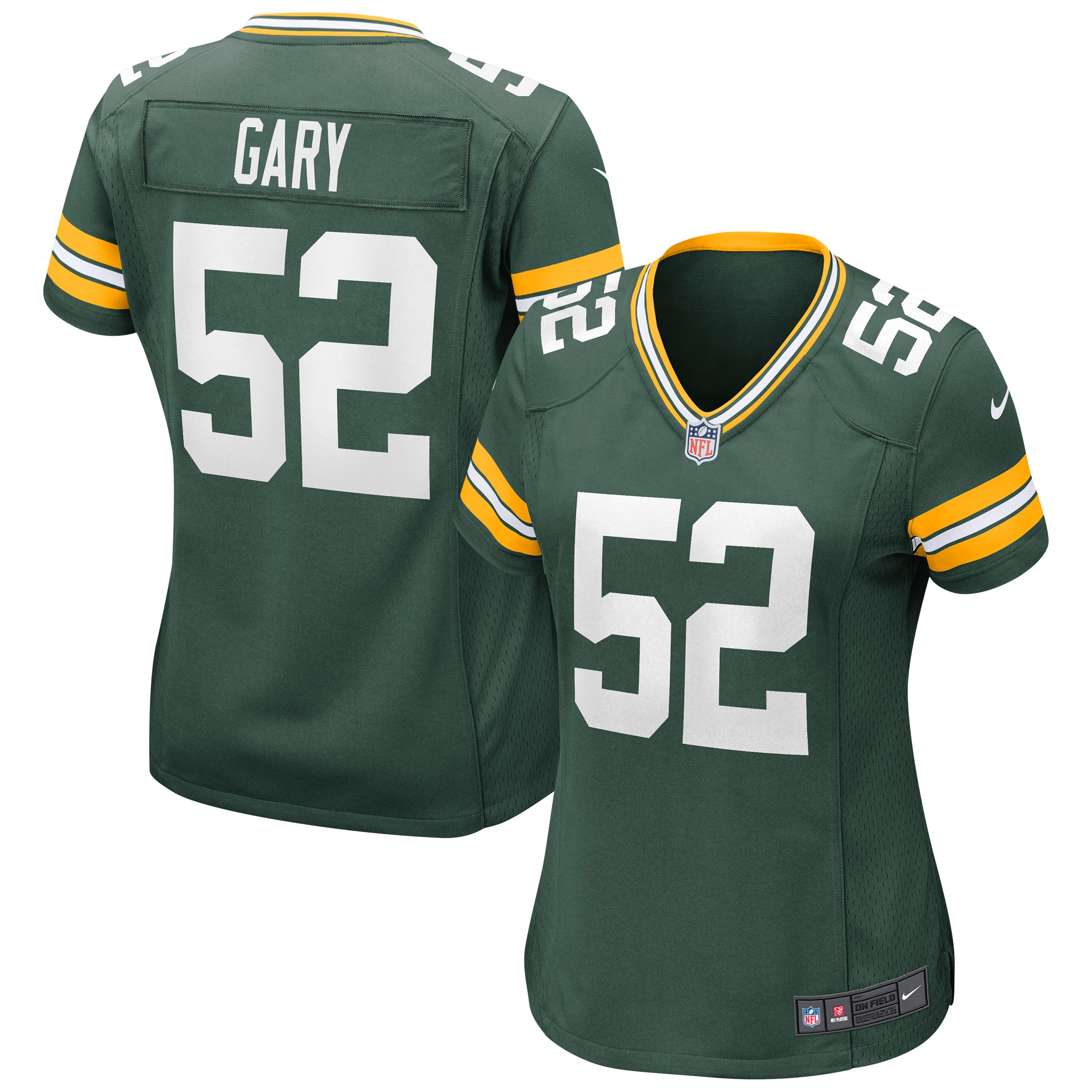 Green Bay Packers Rashan Gary Green Game NFL Jersey Women's