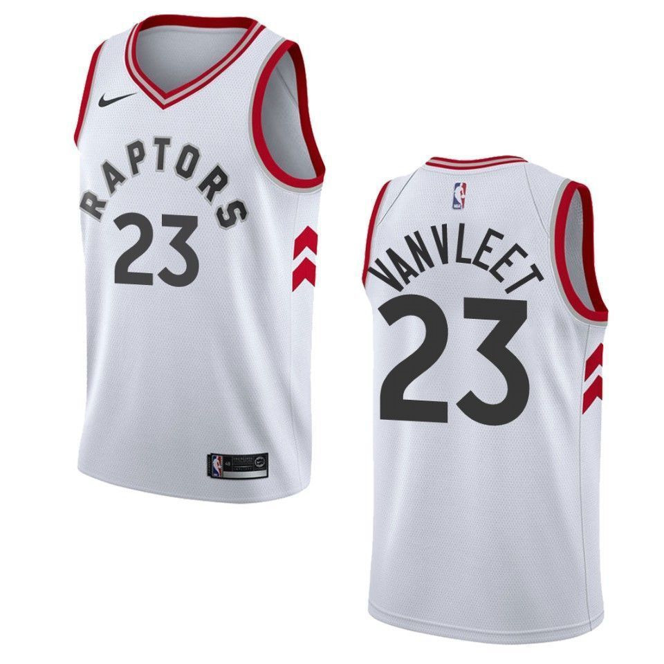 Toronto Raptors 23 Fred Vanvleet Association Swingman White NBA Jersey Men's