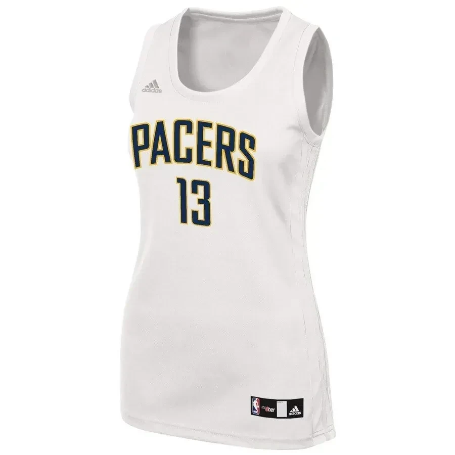 Paul George Indiana Pacers Fashion White NBA Jersey Women's