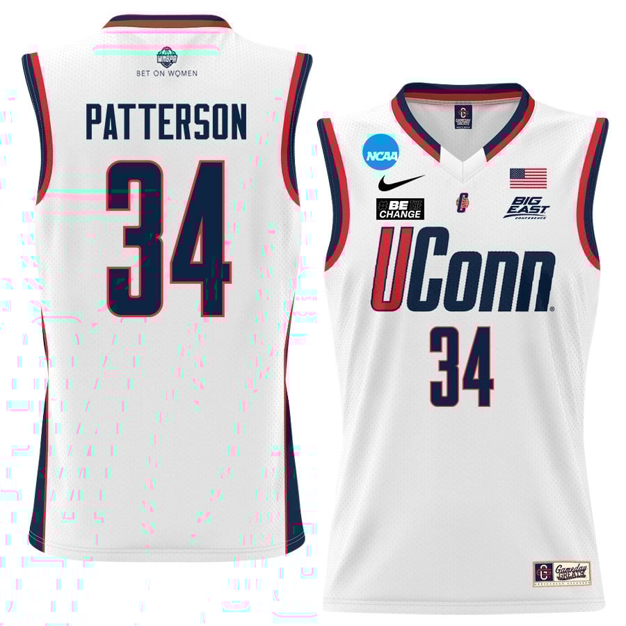 Ayanna Patterson 34 UConn Huskies 2024 White Unisex NCAA Jersey Unisex