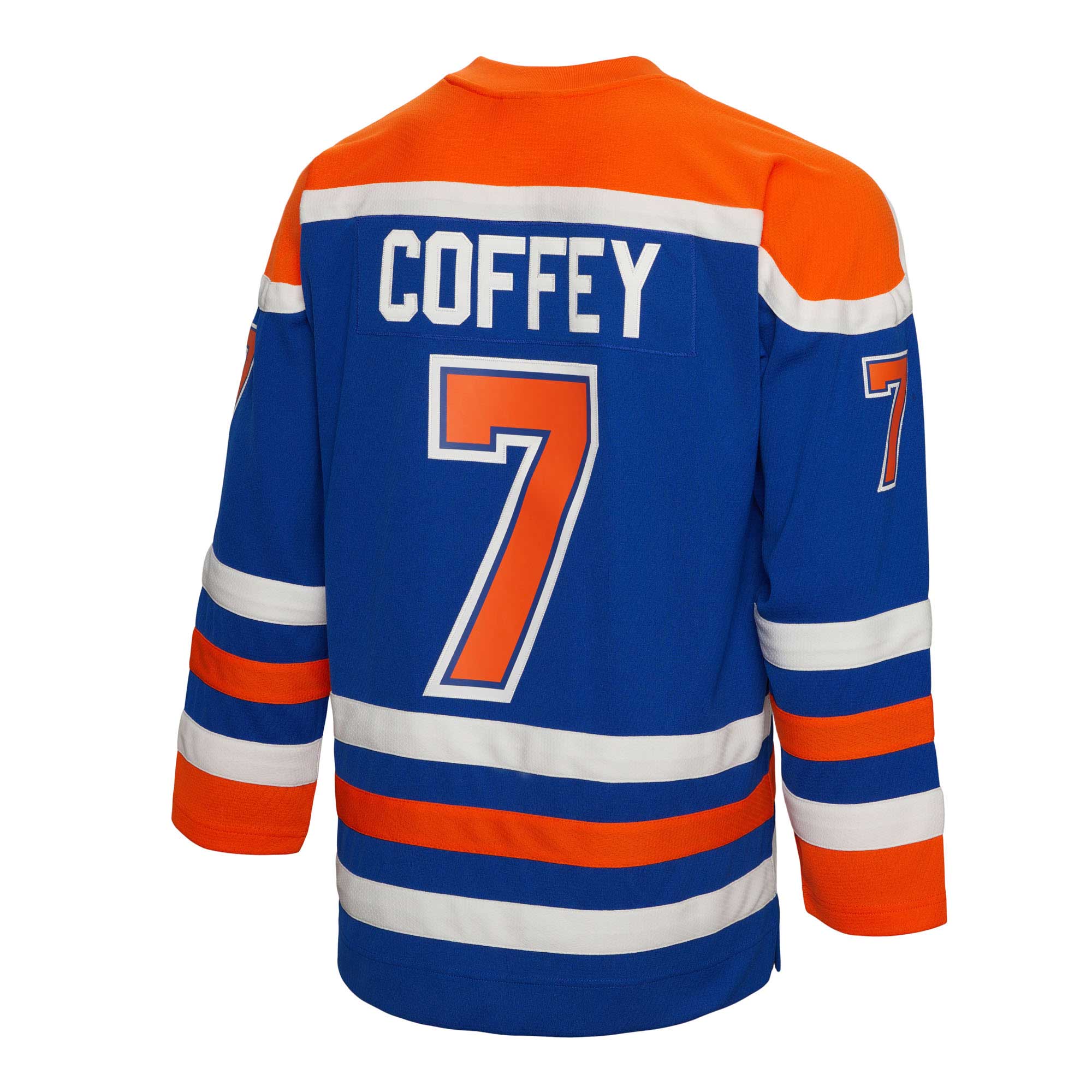 Edmonton Oilers Paul Coffey Mitchell Ness Royal 1986/87 Blue Line Player NHL Jersey Men's