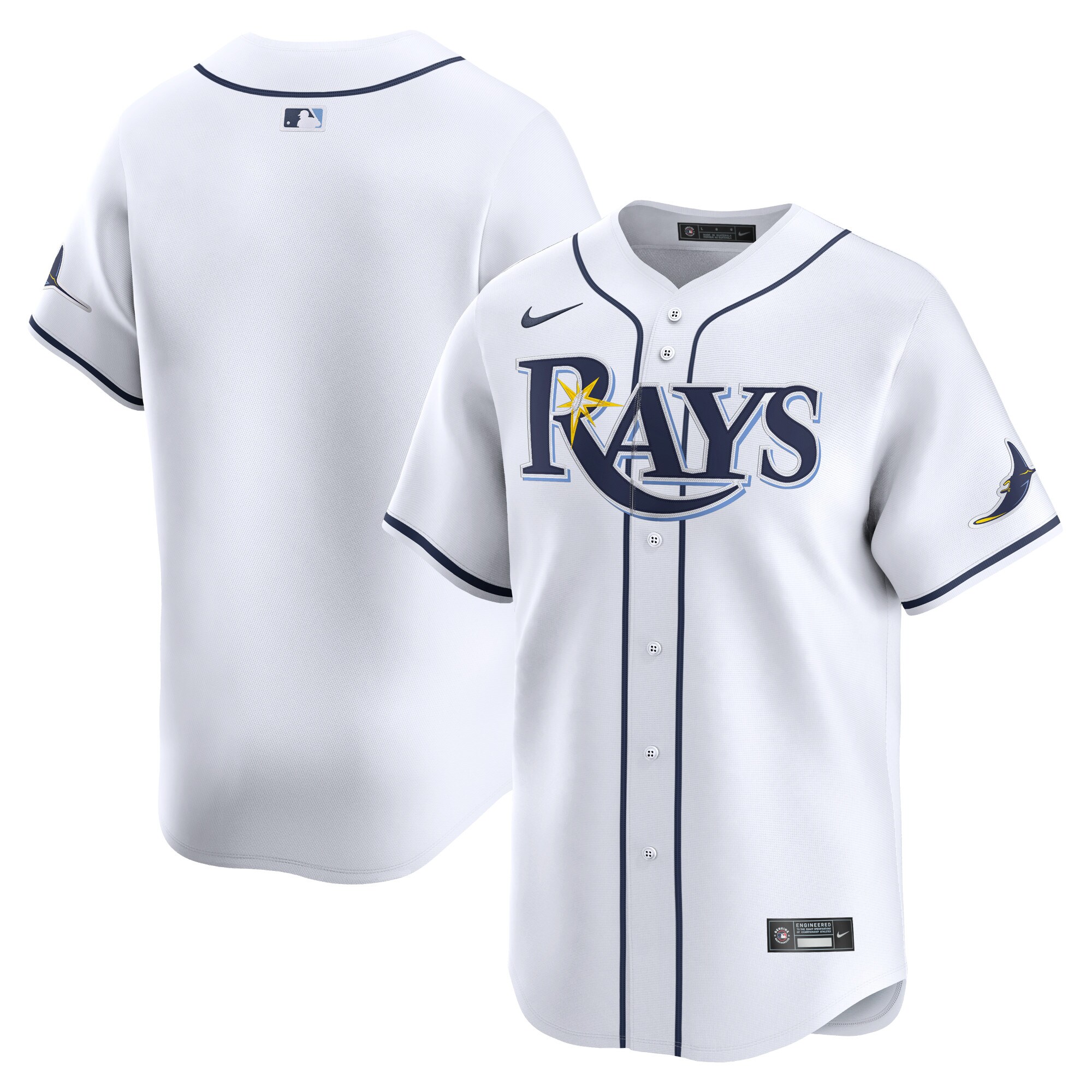 Tampa Bay Rays White Home Limited MLB Jersey Youth