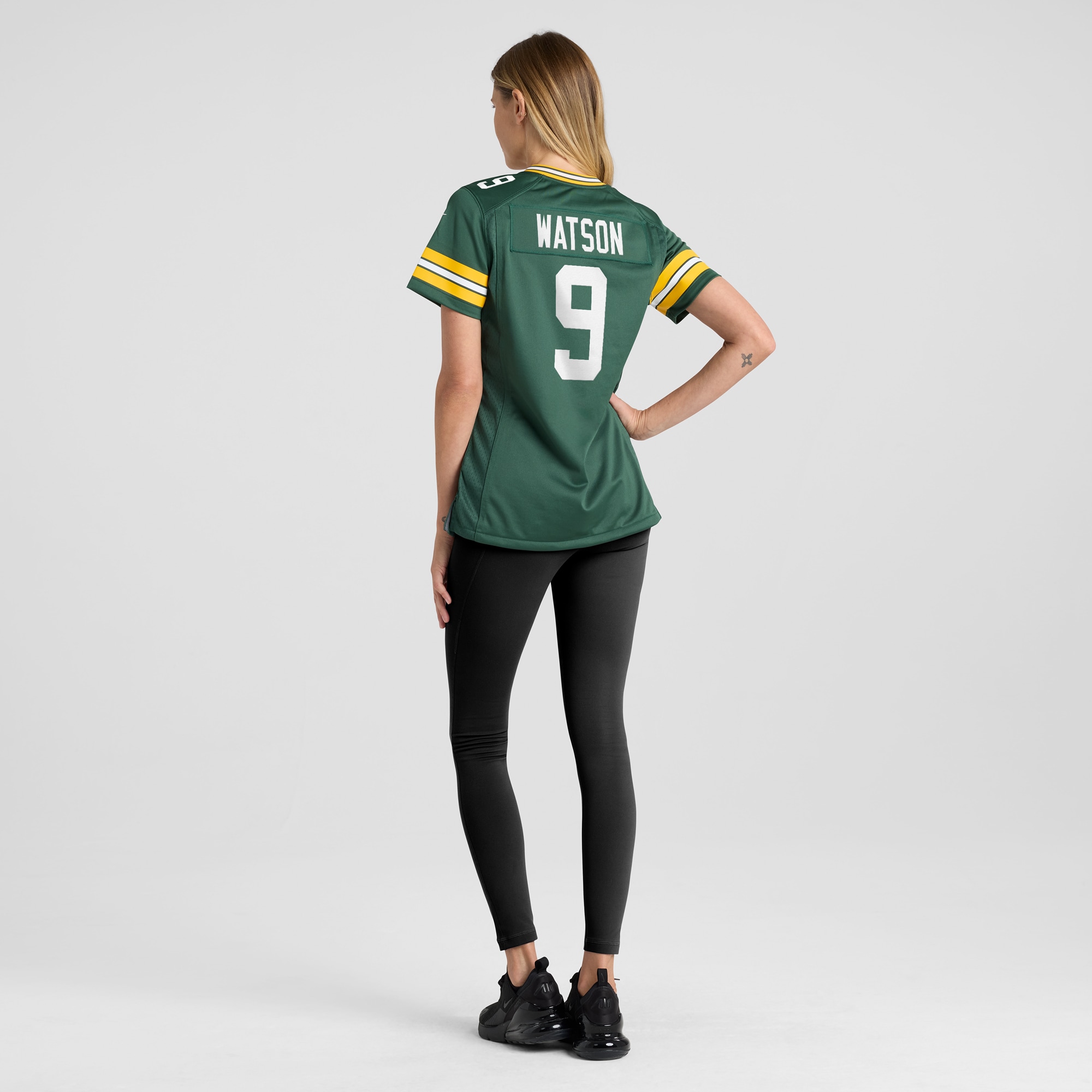 Green Bay Packers Christian Watson Green Player Game NFL Jersey Women's