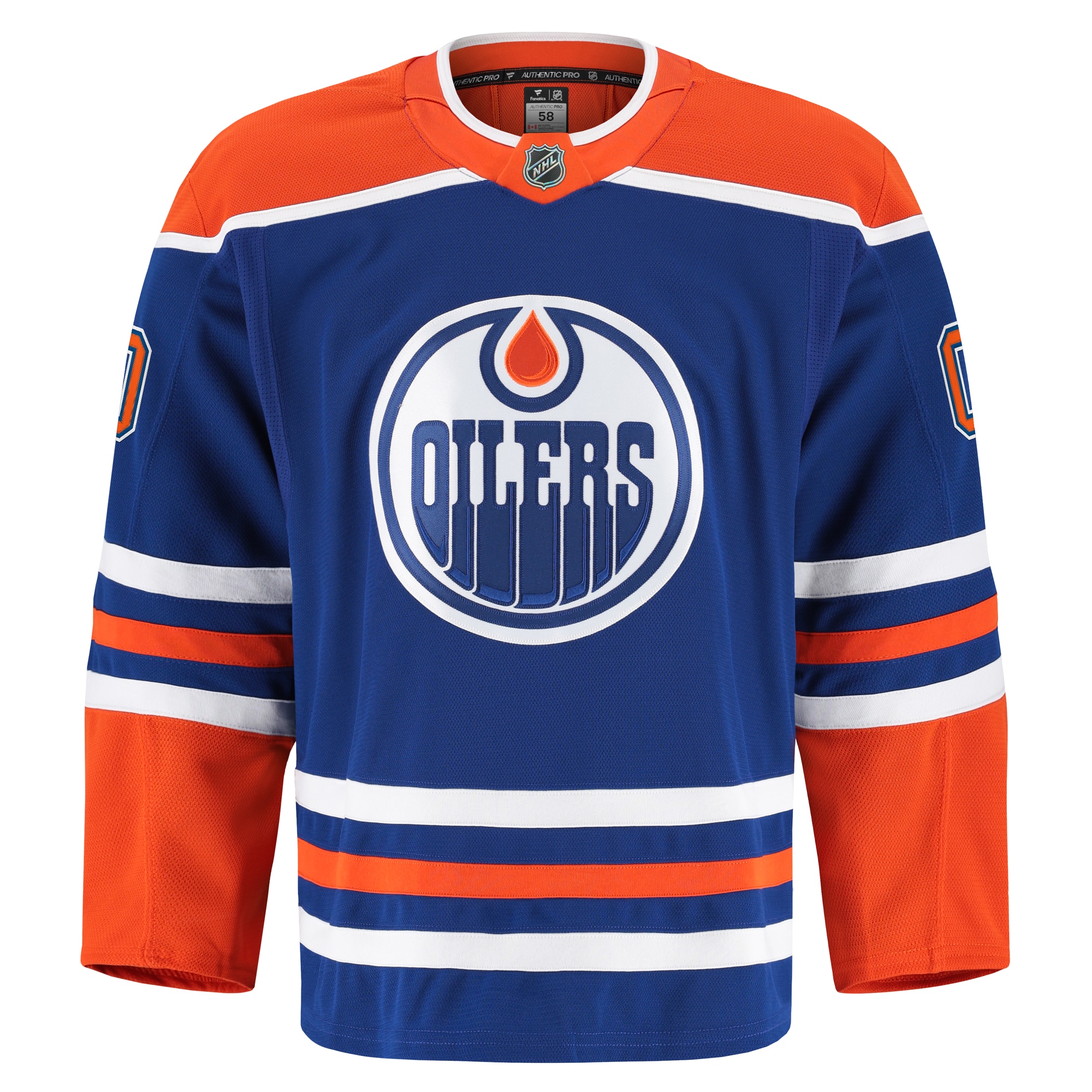 Edmonton Oilers Royal Home Pro Custom NHL Jersey Men's