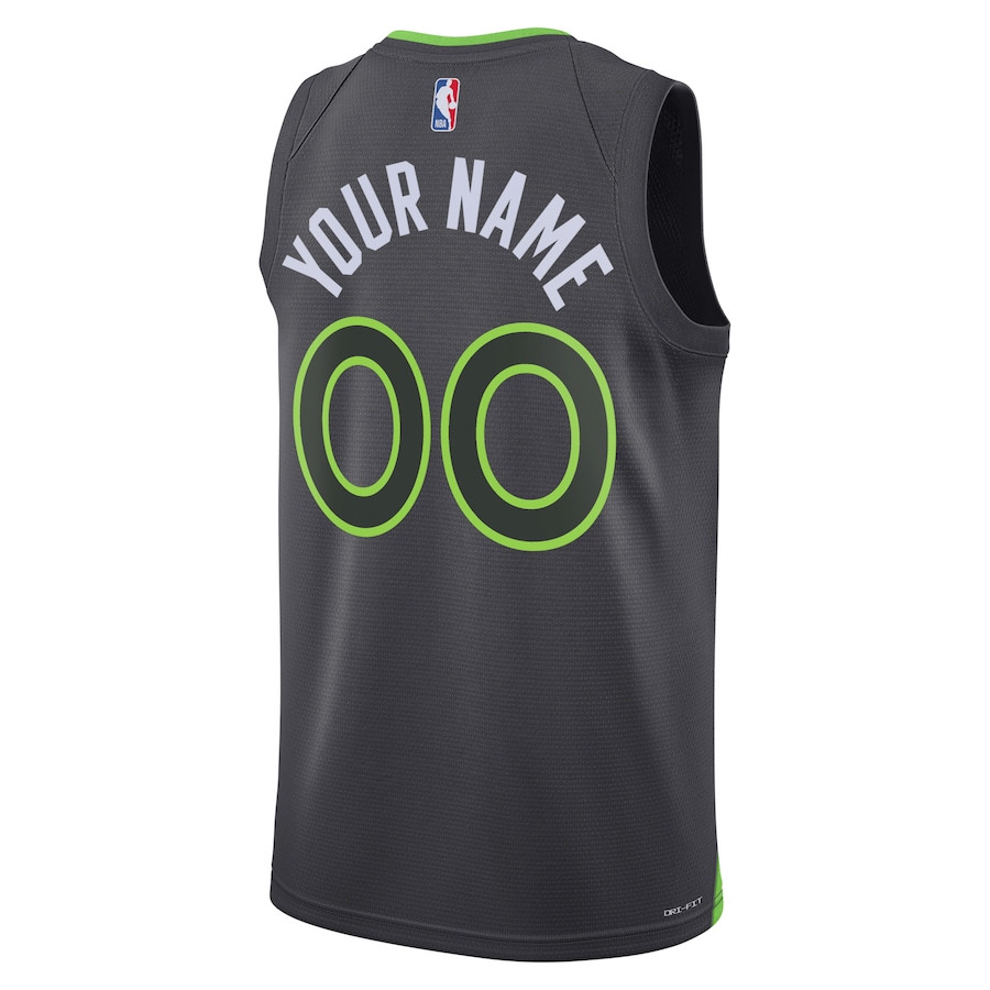 Minnesota Timberwolves 2023/24 Statement Swingman Custom Gray NBA Jersey Men's