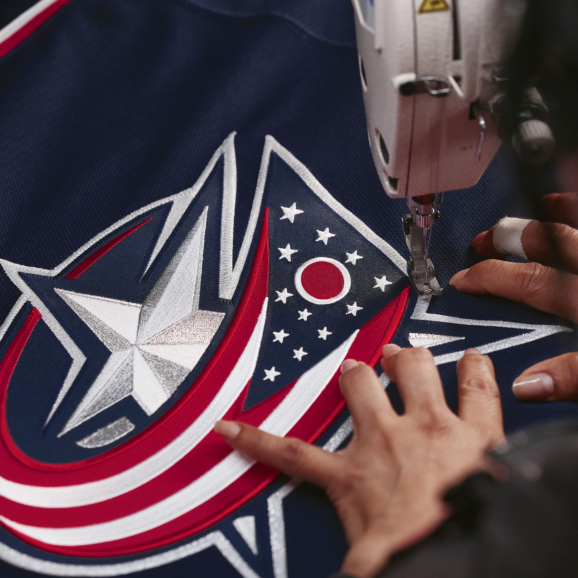 Columbus Blue Jackets Navy Home Pro Custom NHL Jersey Men's