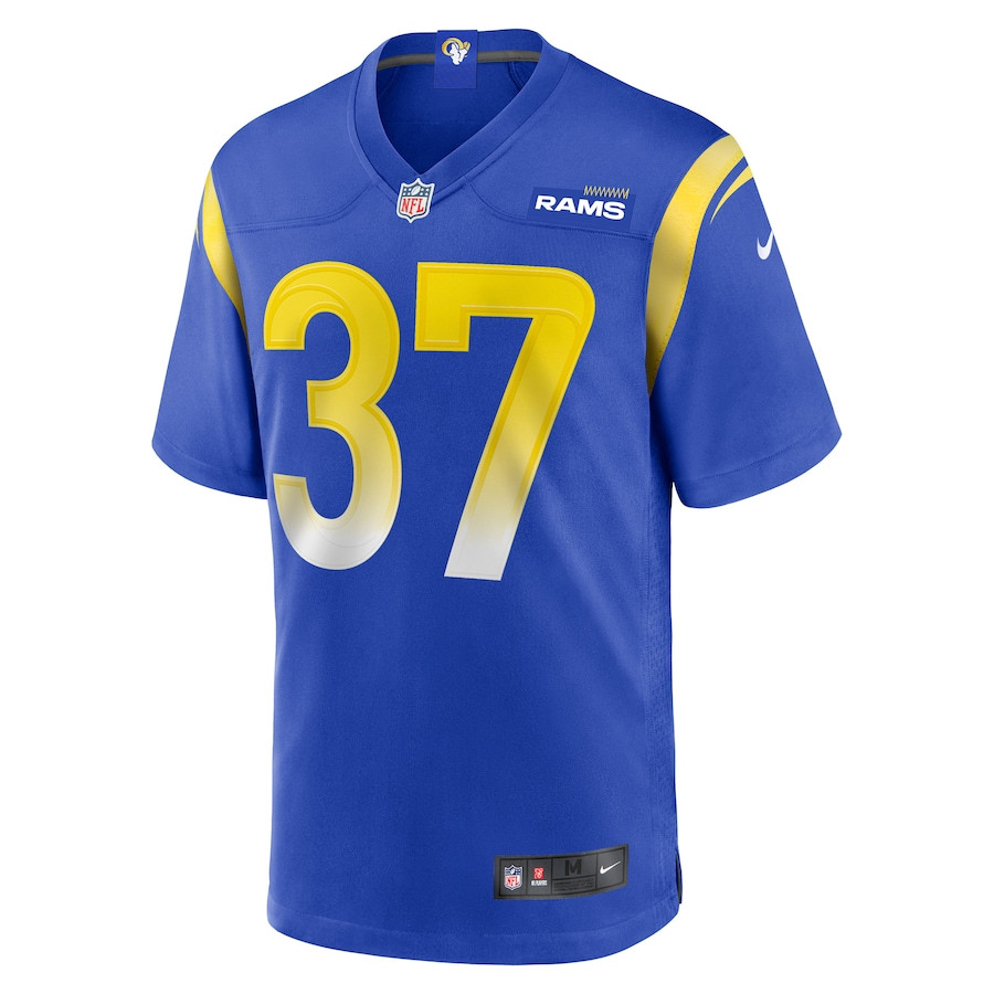 Quentin Lake 37 Los Angeles Rams Game Player Royal NFL Jersey Men's