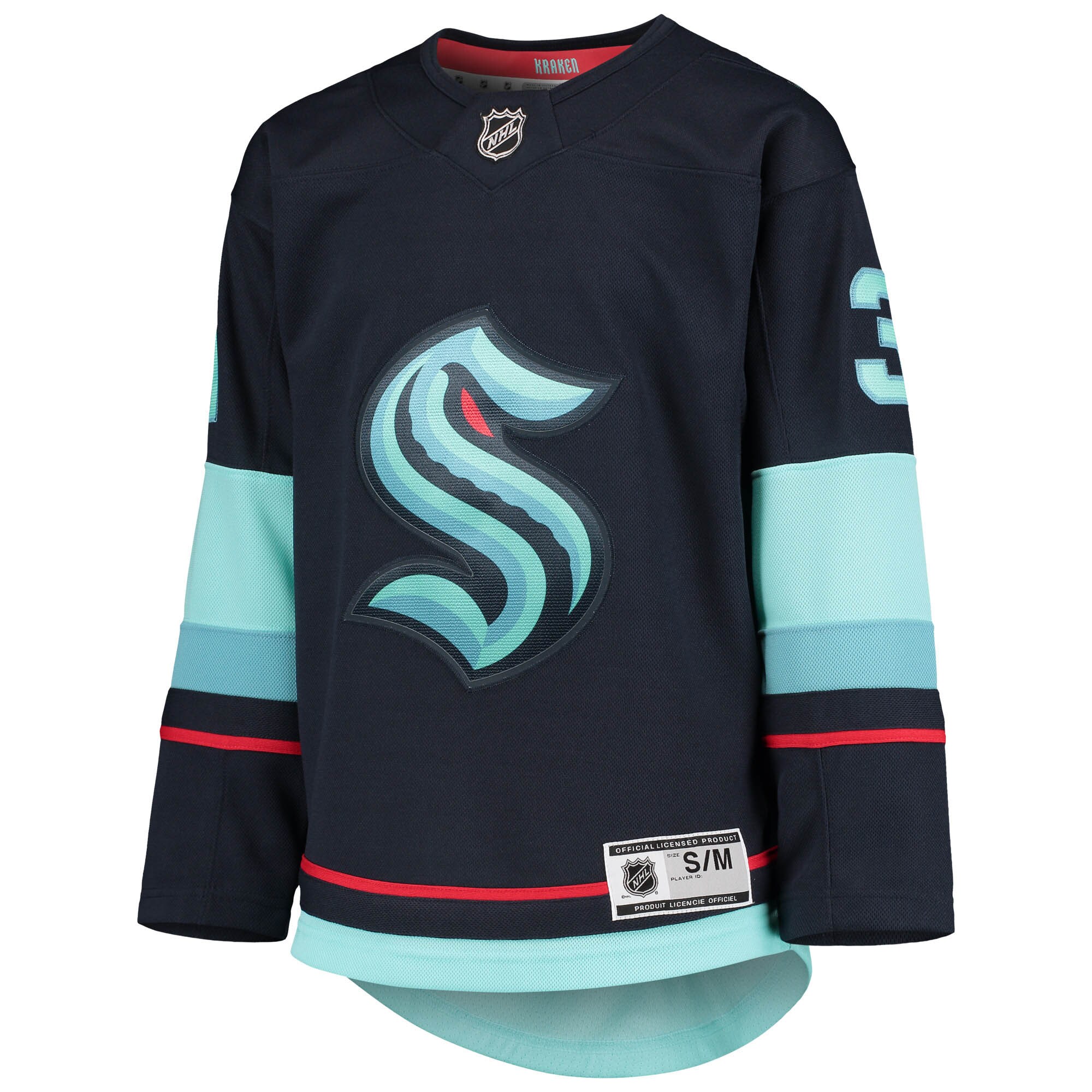 Seattle Kraken Philipp Grubauer Deep Sea Blue Home Premier Player NHL Jersey Youth