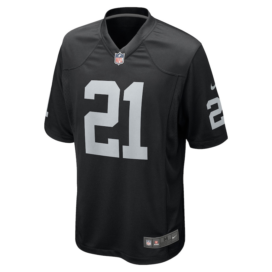 Cliff Branch 21 Las Vegas Raiders Retired Game Black NFL Jersey Men's