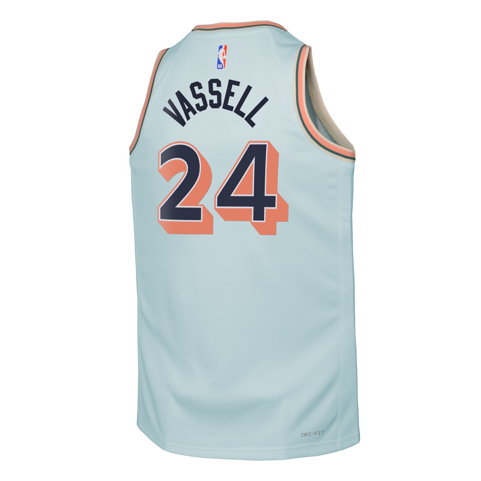 San Antonio Spurs City Edition Swingman 2024 Blue Devin Vassel NBA Jersey Youth