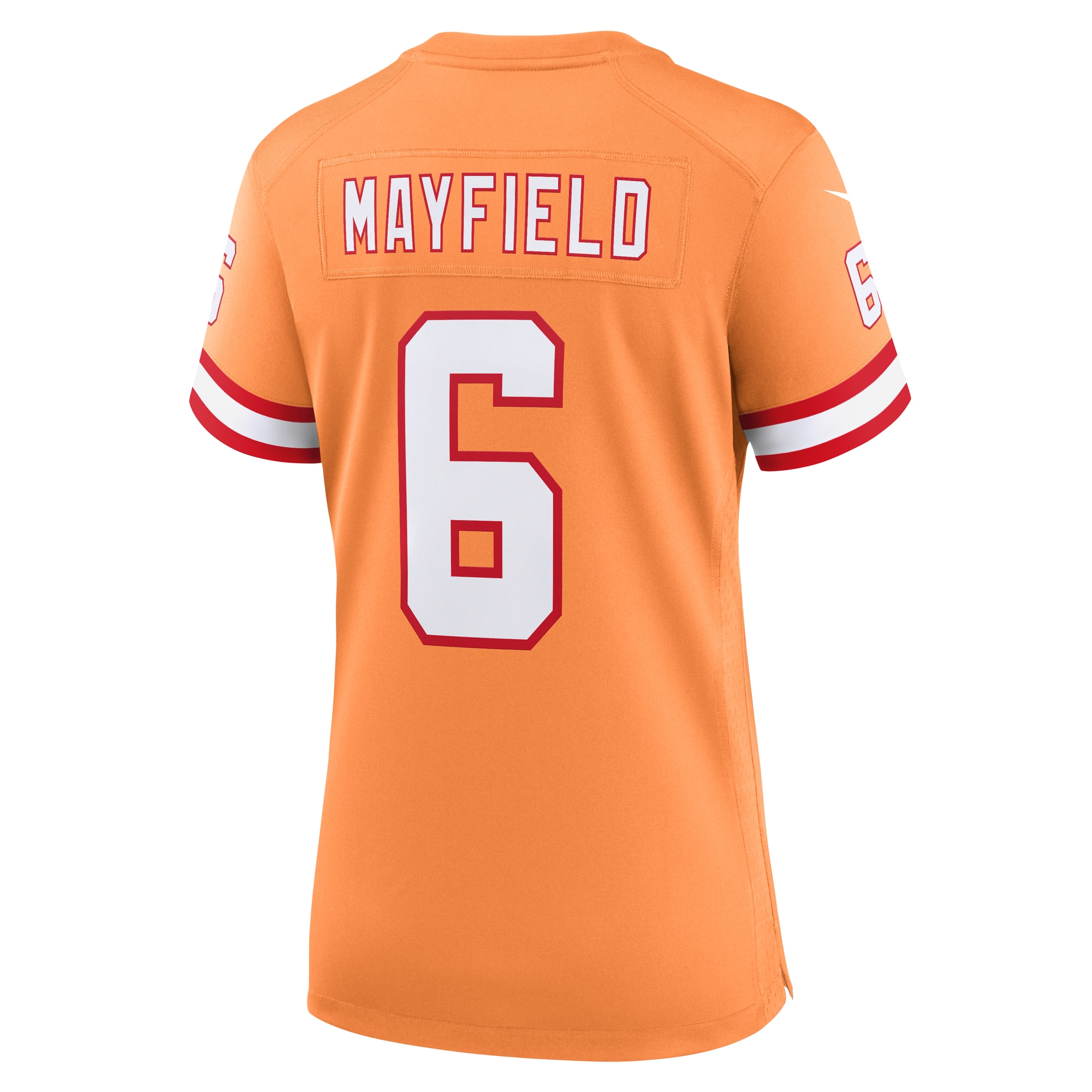 Tampa Bay Buccaneers Baker Mayfield Orange Throwback Game NFL Jersey Women's