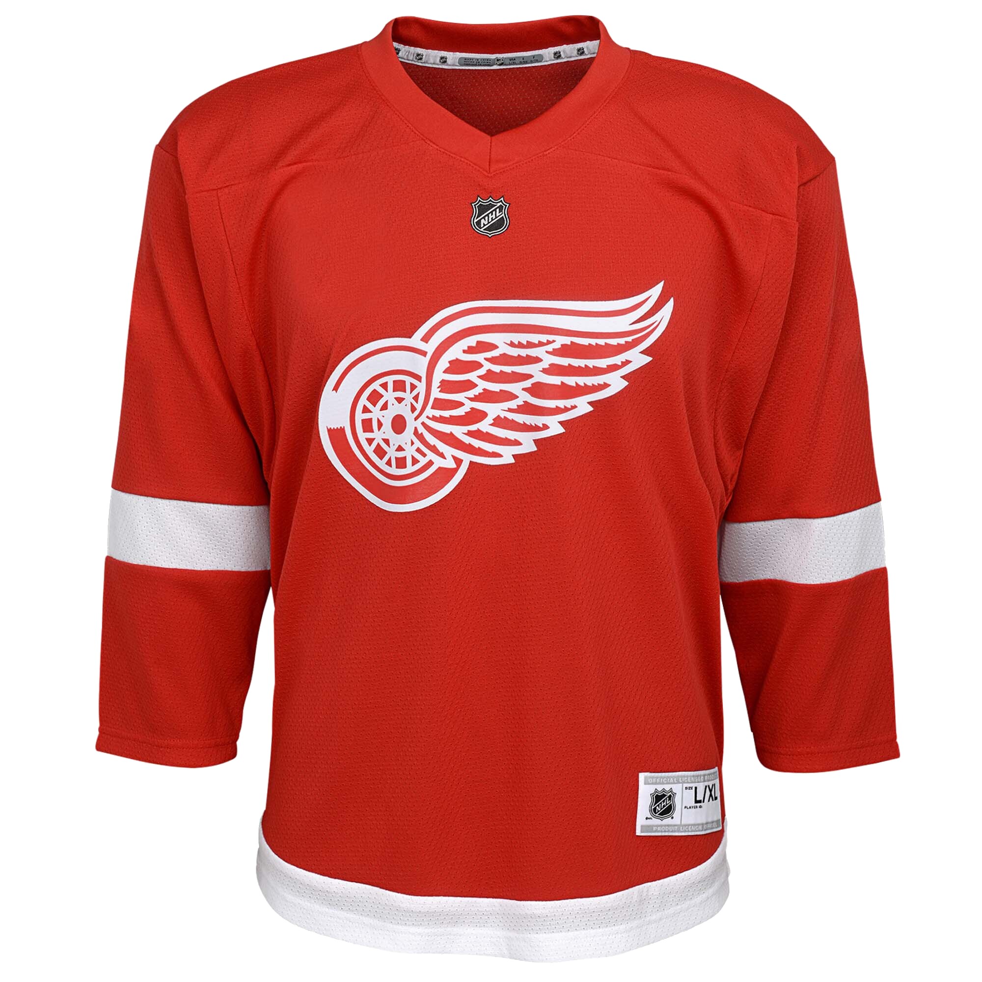 Detroit Red Wings Red Home Blank NHL Jersey Youth