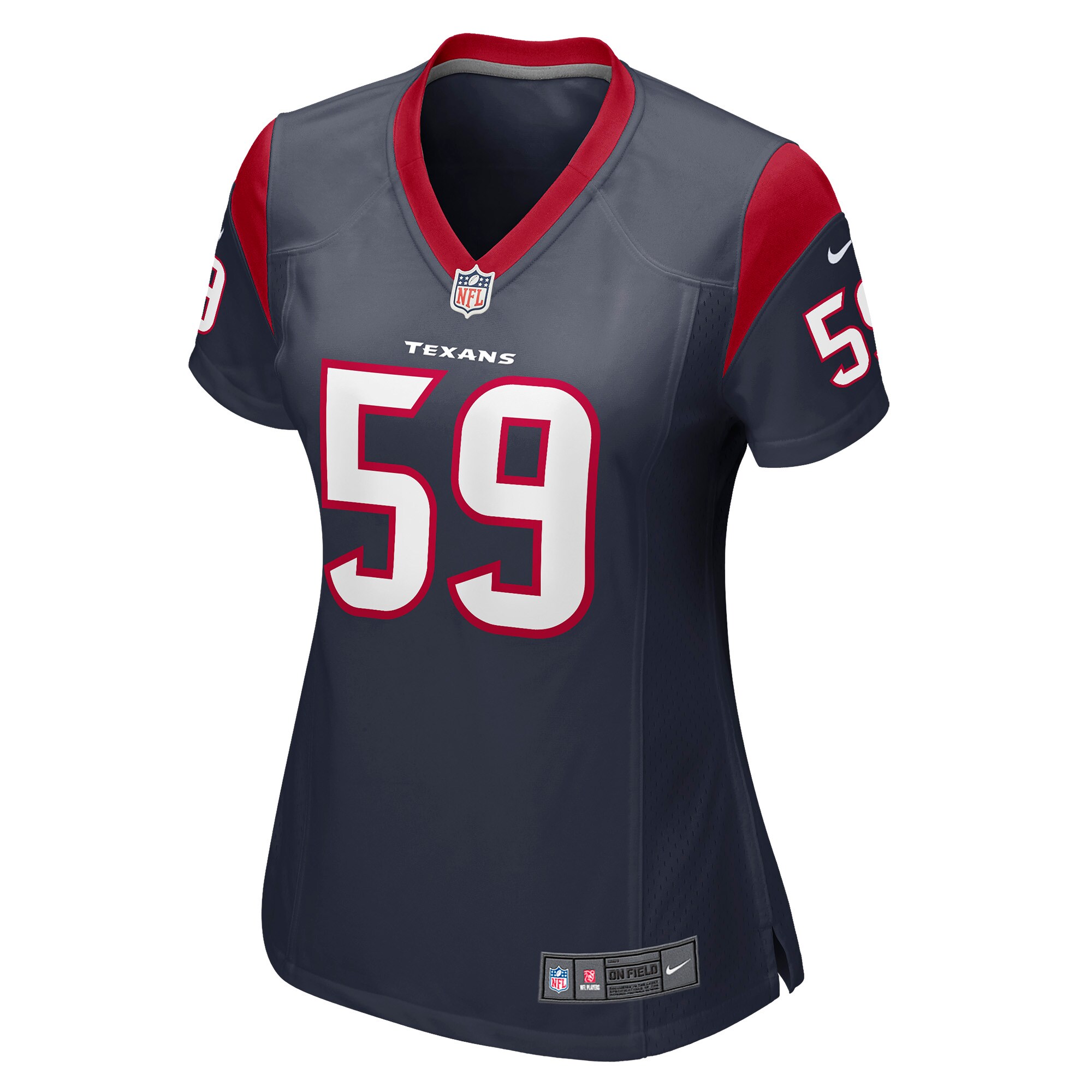 Houston Texans Kenyon Green Navy Game Player NFL Jersey Women's