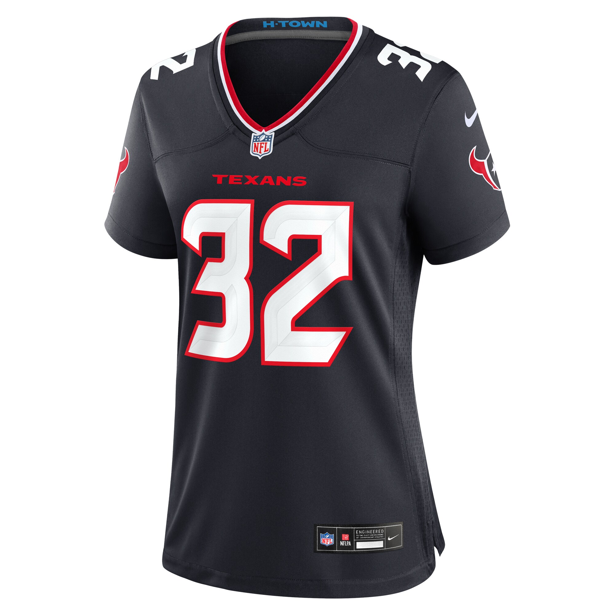 Houston Texans Lonnie Johnson Jr. Navy Team Game NFL Jersey Women's