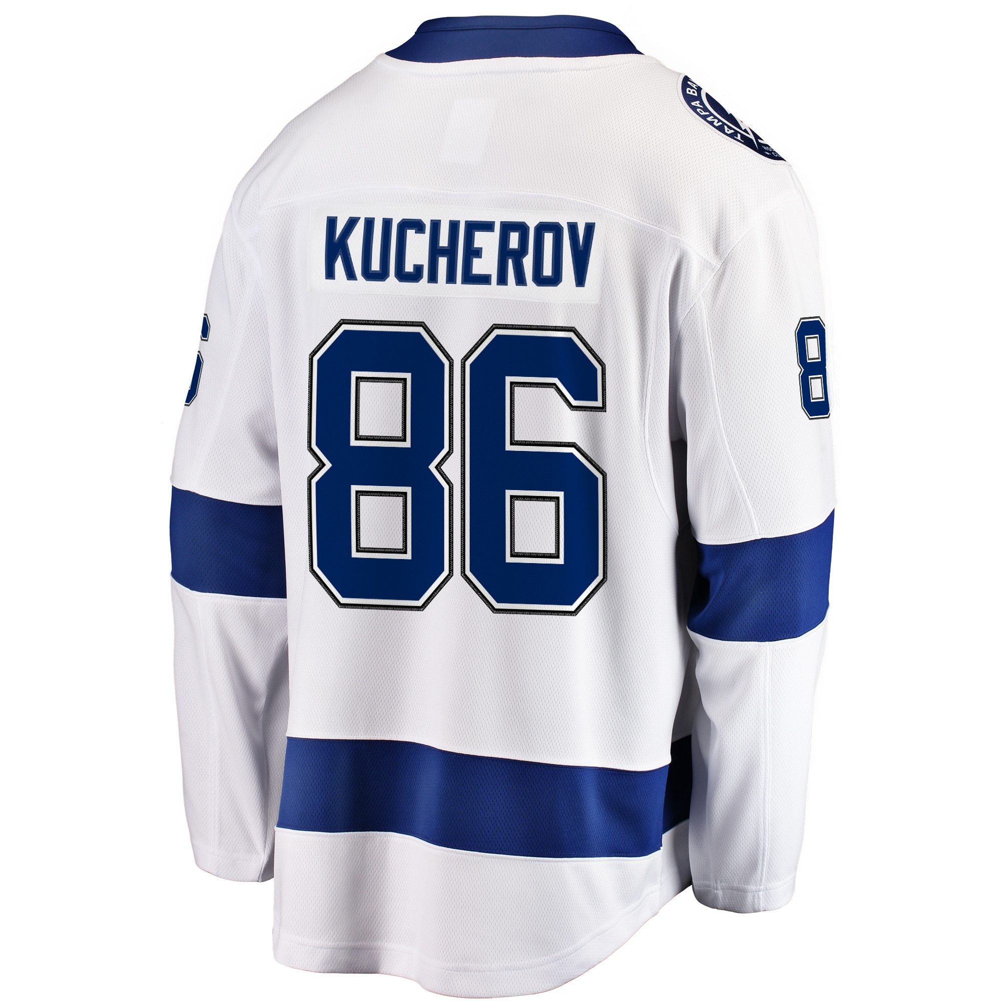 Tampa Bay Lightning Nikita Kucherov White Away Premier Breakaway Player NHL Jersey Men's