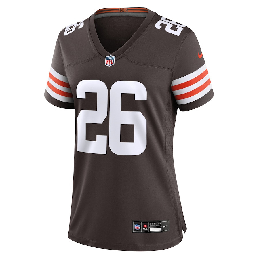 Myles Harden 26 Cleveland Browns Game Brown NFL Jersey Women's