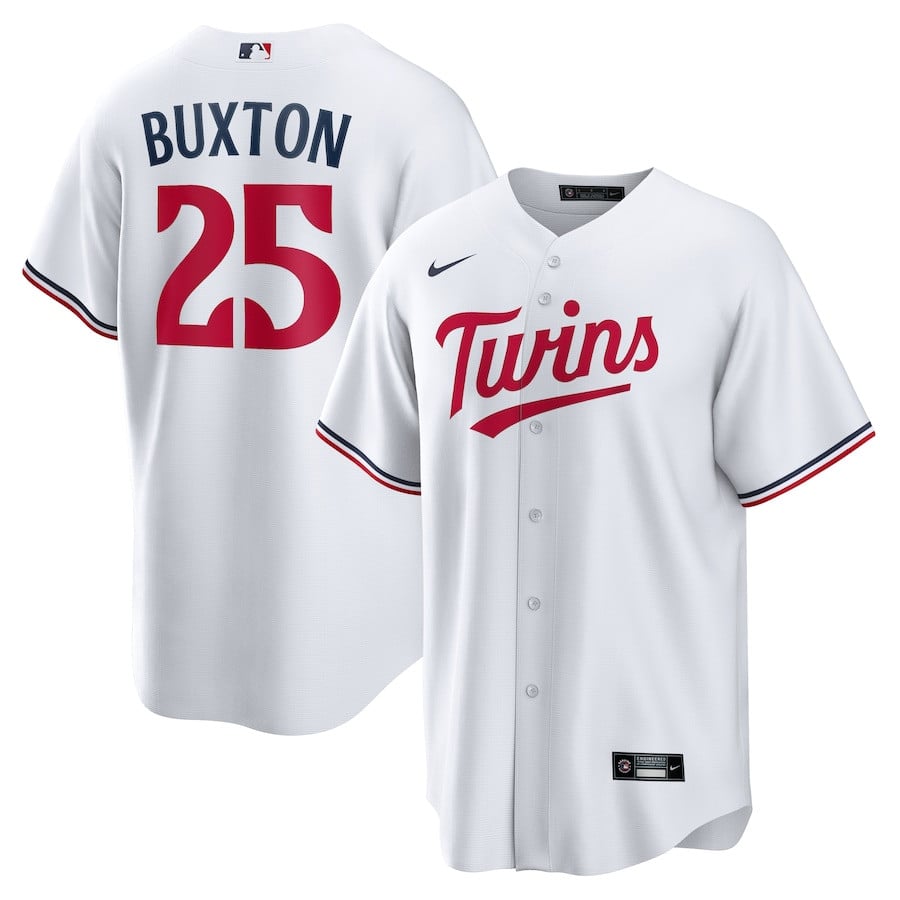 Byron Buxton 25 Minnesota Twins Home White MLB Jersey Men's