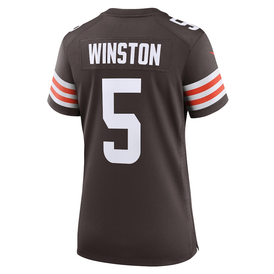 Jameis Winston 5 Cleveland Browns Game Brown NFL Jersey Women's