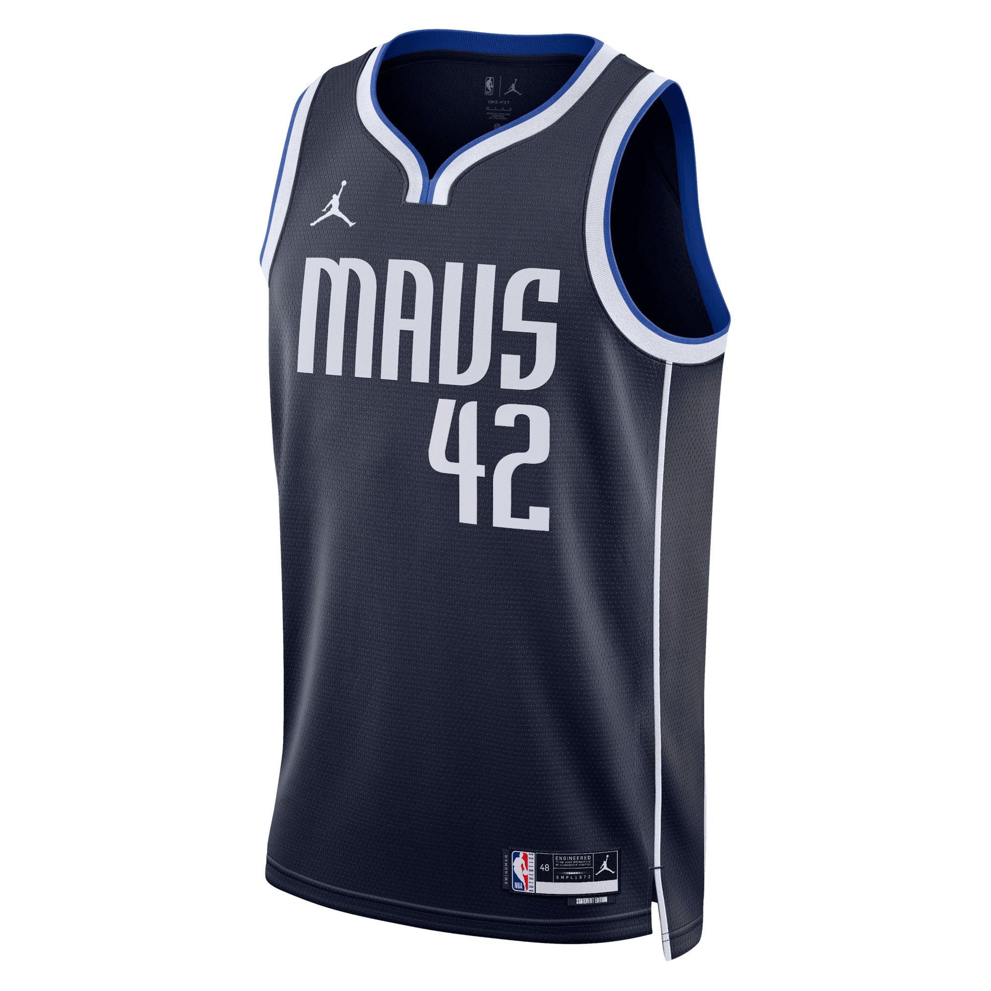 Dallas Mavericks Jordan Statement Edition Swingman Navy Maximillian Klebe Unisex NBA Jersey Unisex