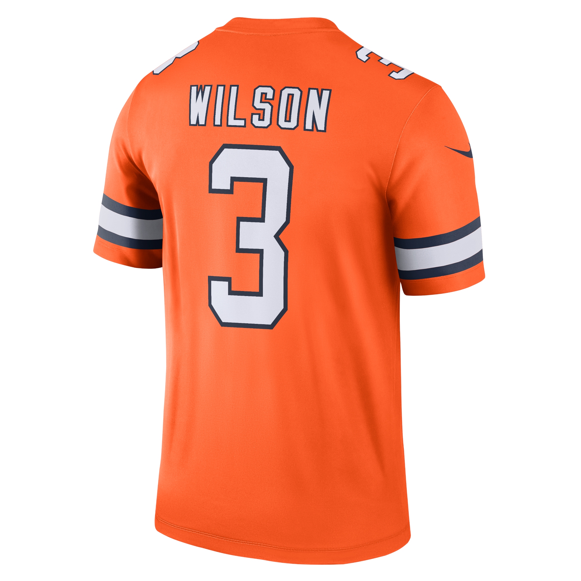 Denver Broncos Russell Wilson Orange Alternate Legend Player Performance Top NFL Jersey Men's