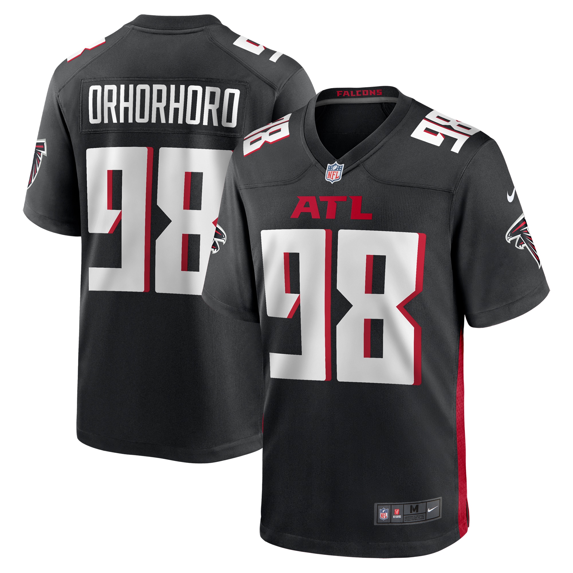 Atlanta Falcons Ruke Orhorhoro Black Team Game NFL Jersey Men's