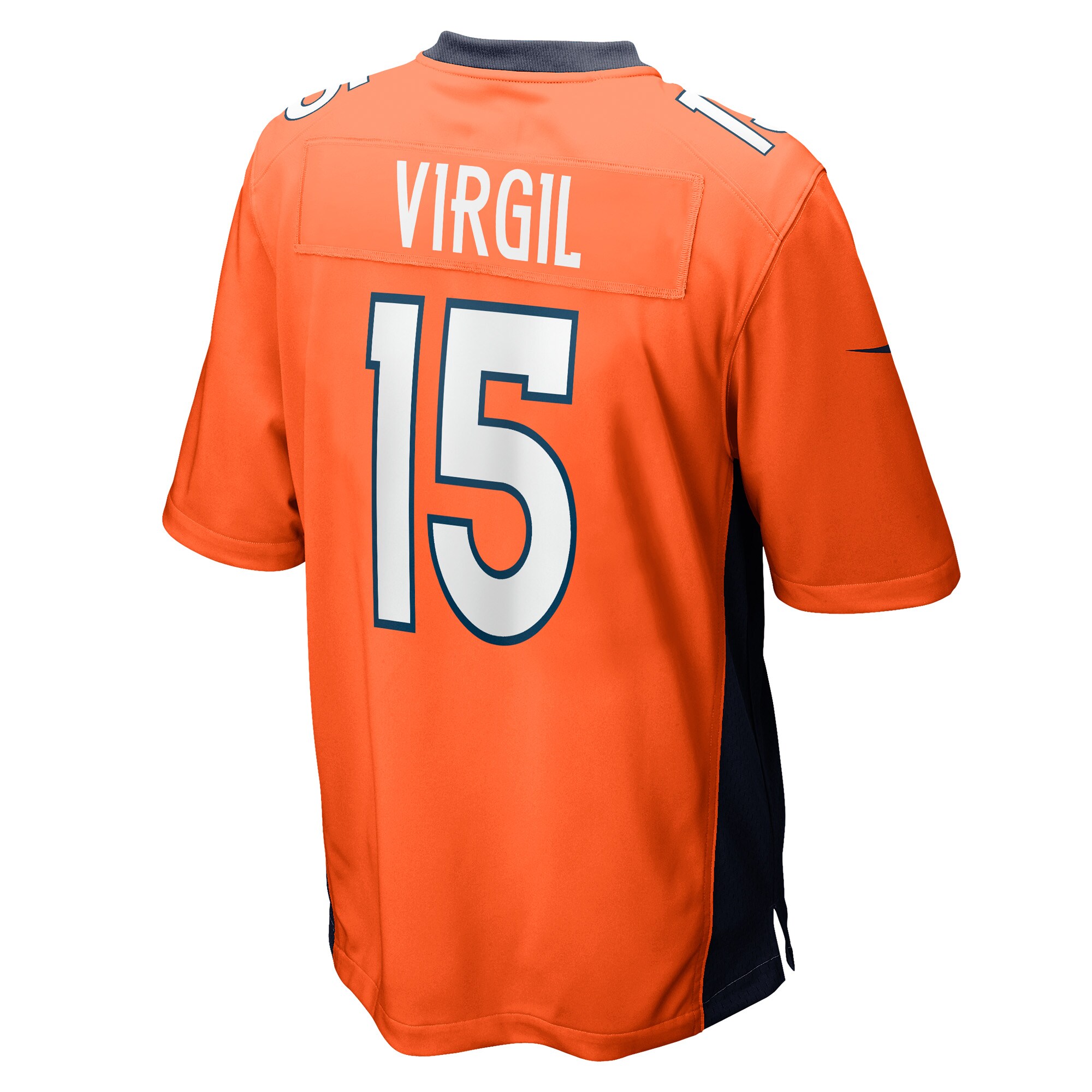 Denver Broncos Jalen Virgil Orange Game Player NFL Jersey Men's
