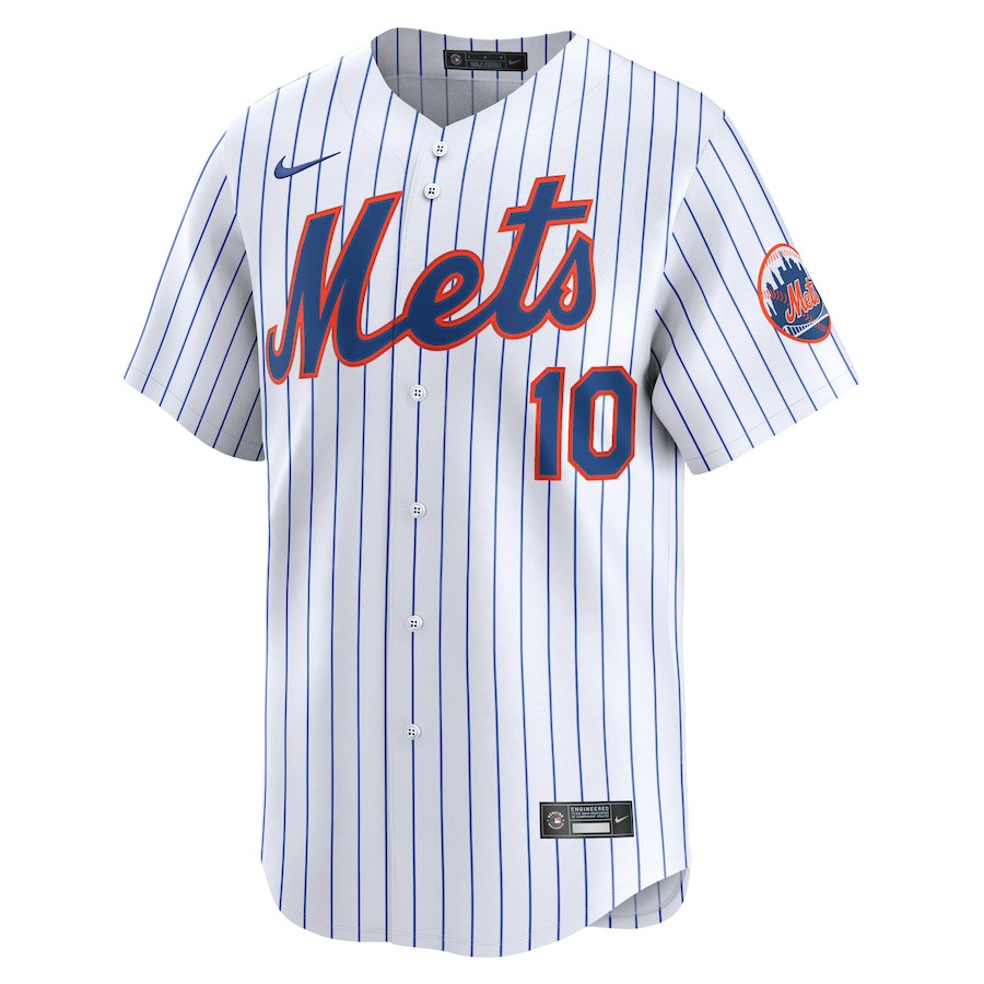 Ronny Mauricio 10 New York Mets Alternate Limited Player White MLB Jersey Men's