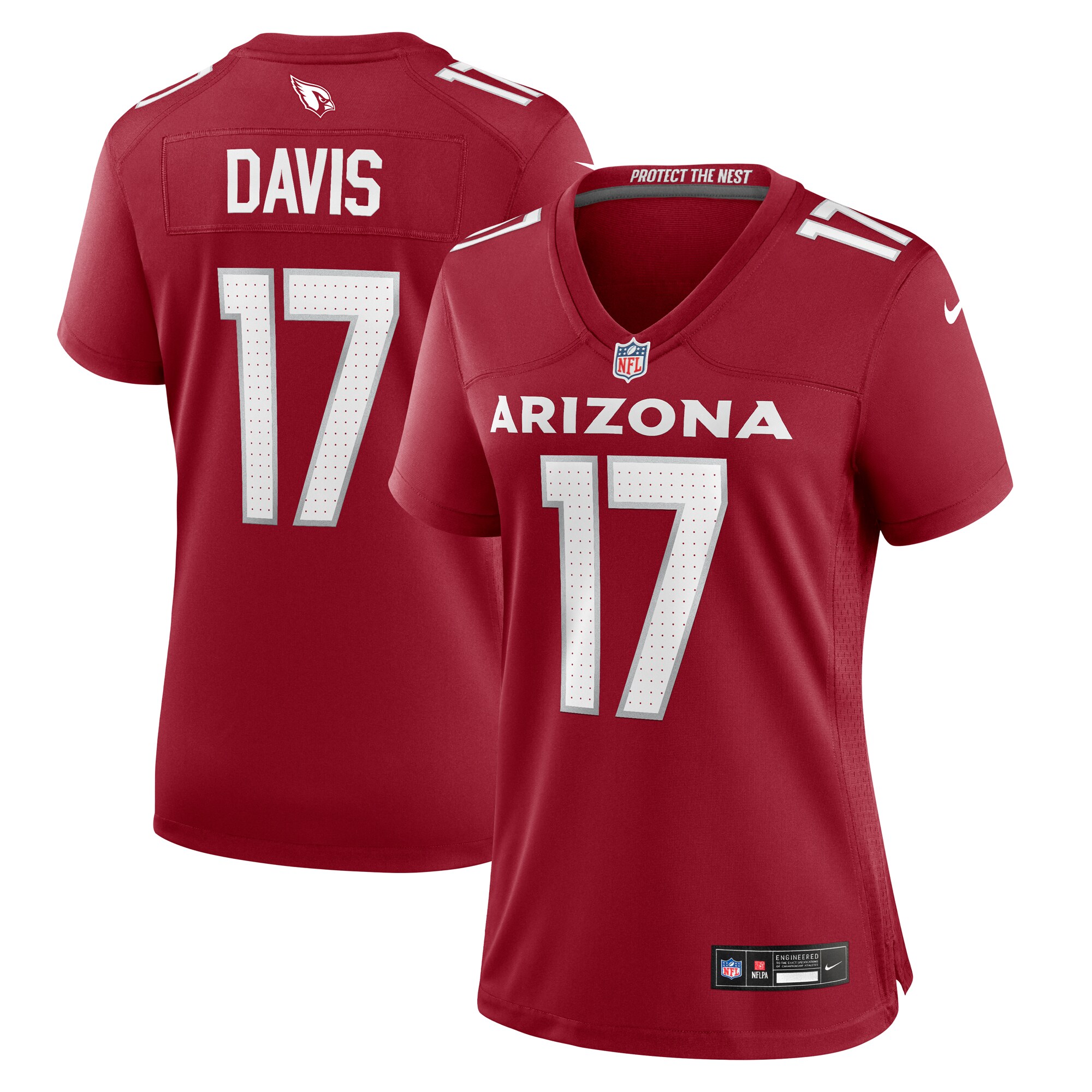 Arizona Cardinals Kaden Davis Cardinal Team Game NFL Jersey Women's