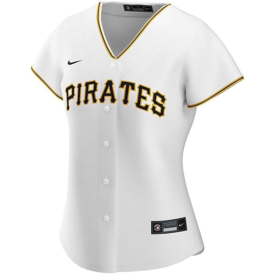 Pittsburgh Pirates Home Custom White MLB Jersey Women's