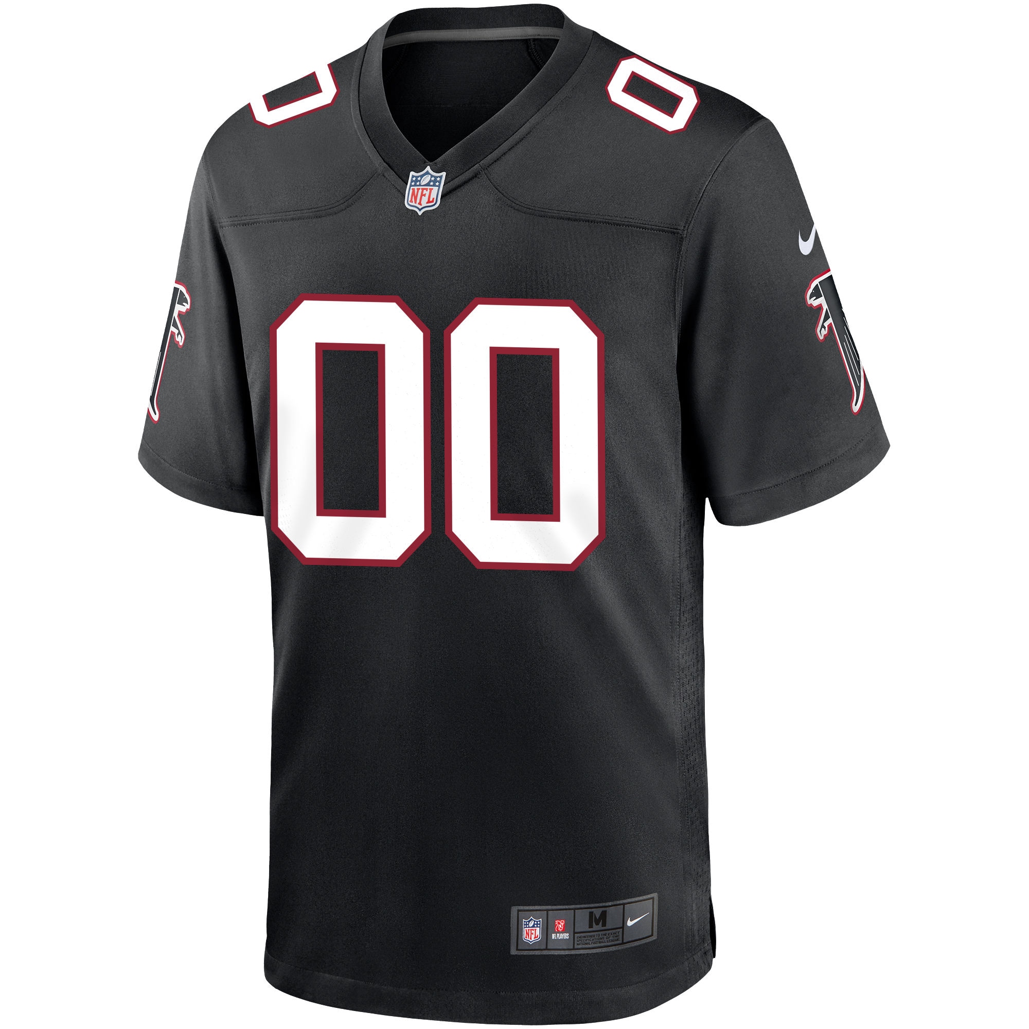 Atlanta Falcons Black Throwback Custom Game NFL Jersey Men's