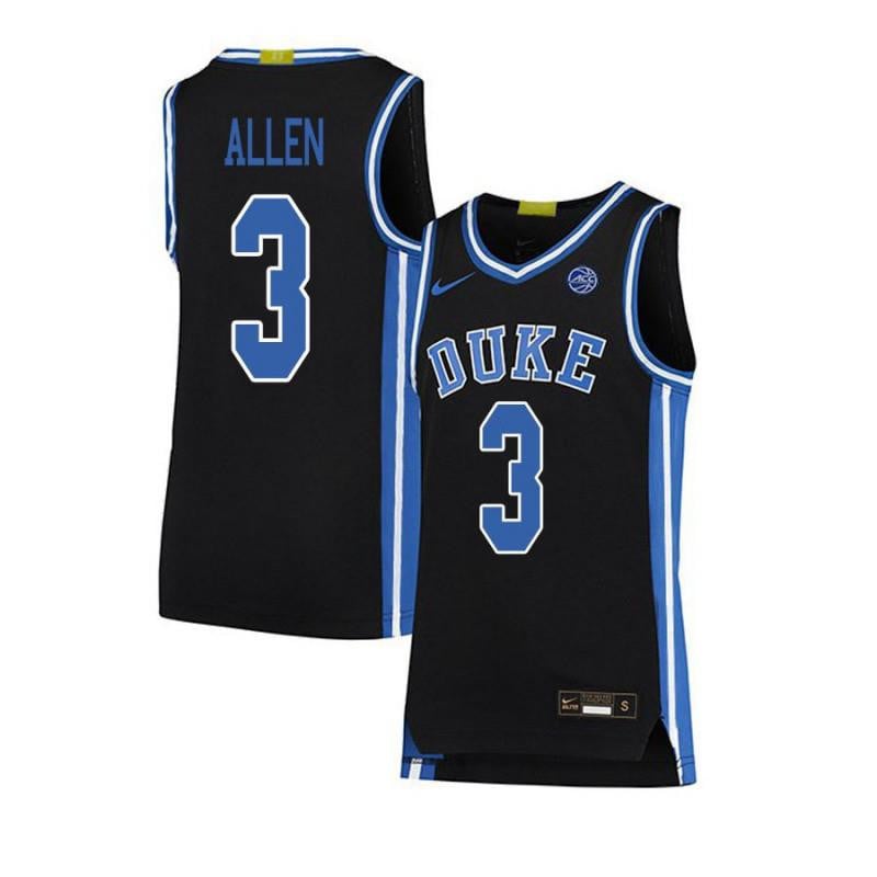3 Grayson Allen Black Elite Duke Blue Devils NCAA Jersey Men's