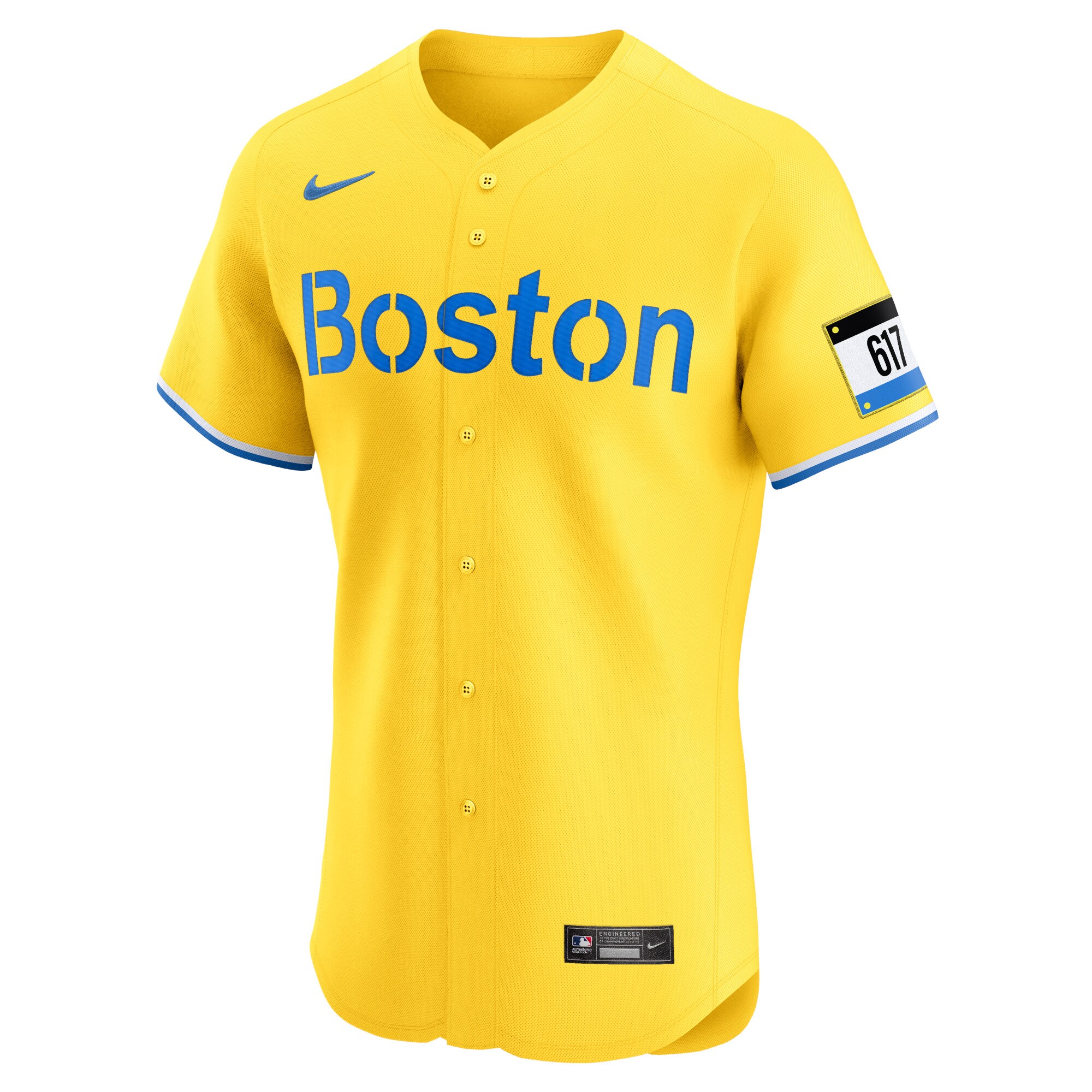Boston Red Sox Rafael Devers Gold City Connect Elite MLB Jersey Men's