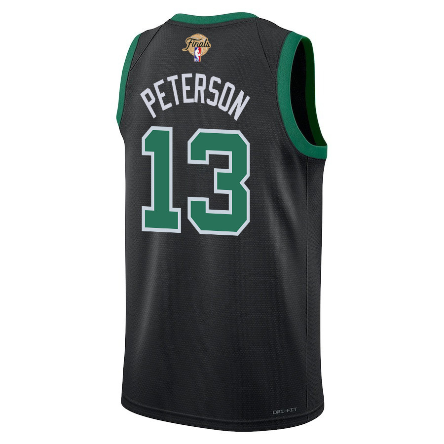 Drew Peterson 13 Boston Celtics 2024 FINALS PATCH Swingman Statement Edition Black NBA Jersey Men's