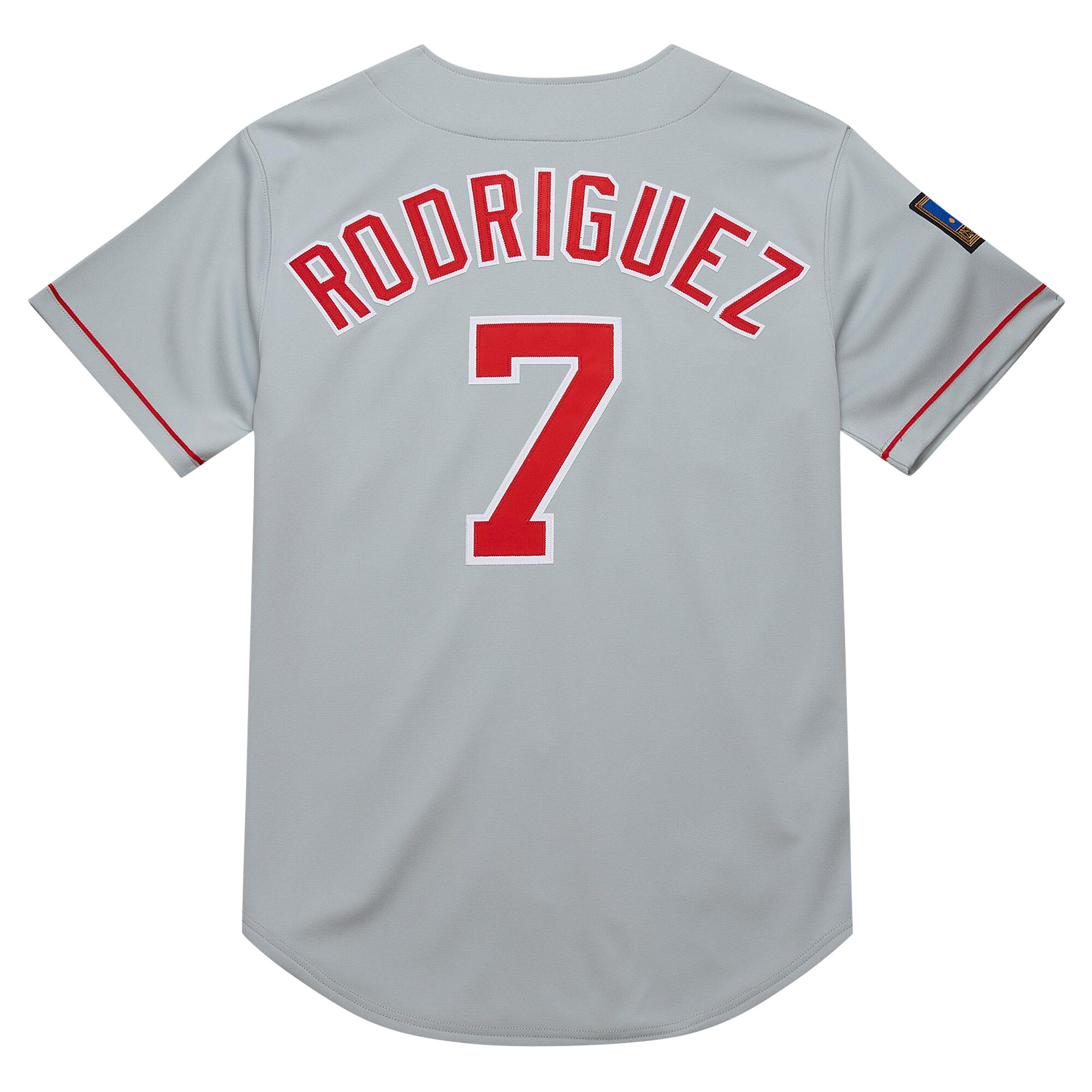Texas Rangers Ivan Rodriguez Mitchell Ness Gray 1994 Cooperstown Collection Dark MLB Jersey Men's