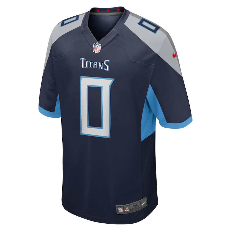Calvin Ridley 0 Tennessee Titans Game Navy NFL Jersey Men's