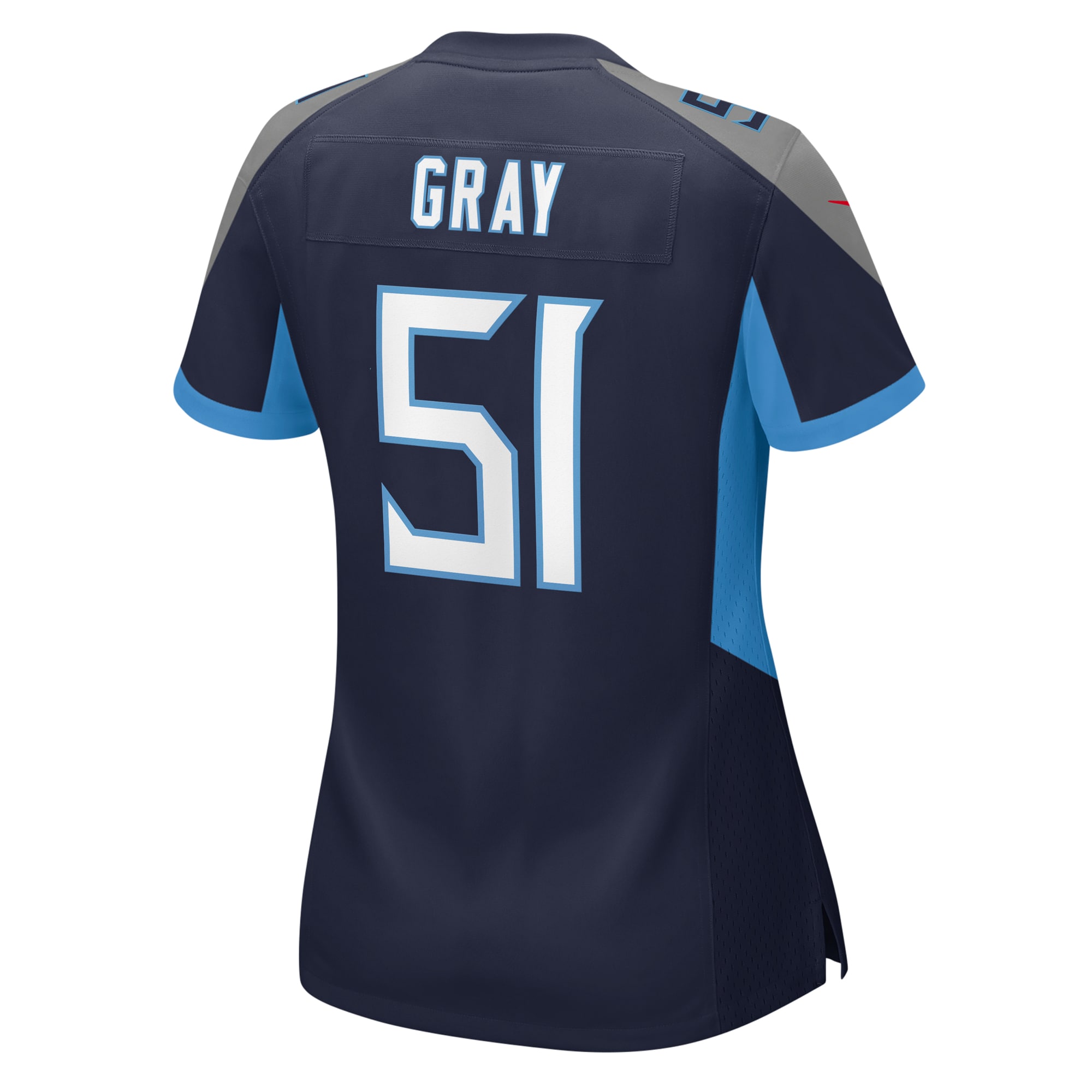 Tennessee Titans Cedric Gray Navy Game NFL Jersey Women's